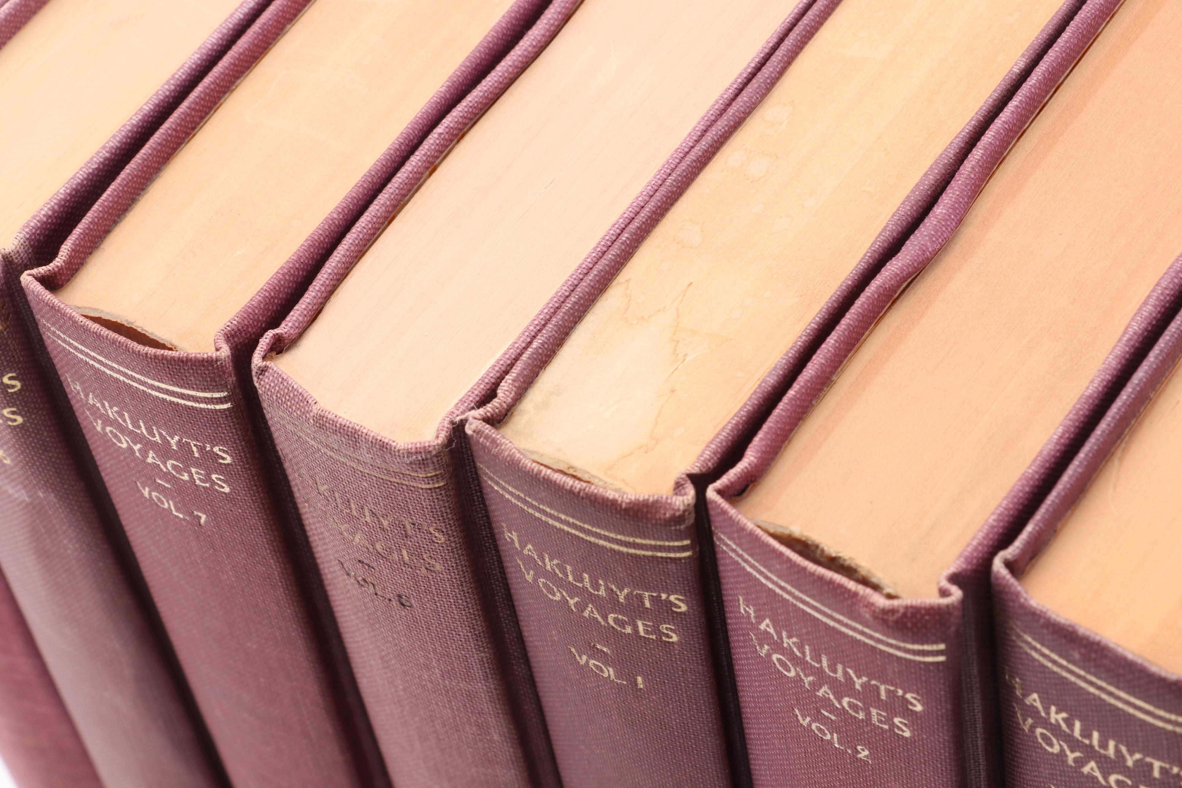 "Voyages" Complete Eight-Volume Set by Richard Hakluyt, 1962–1967