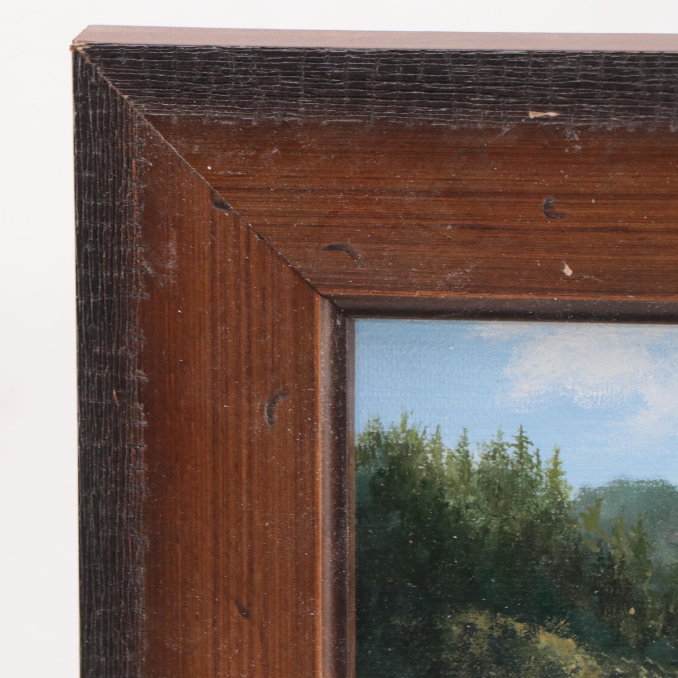 Jevgenijus Litvinas Oil Painting of Waterfall