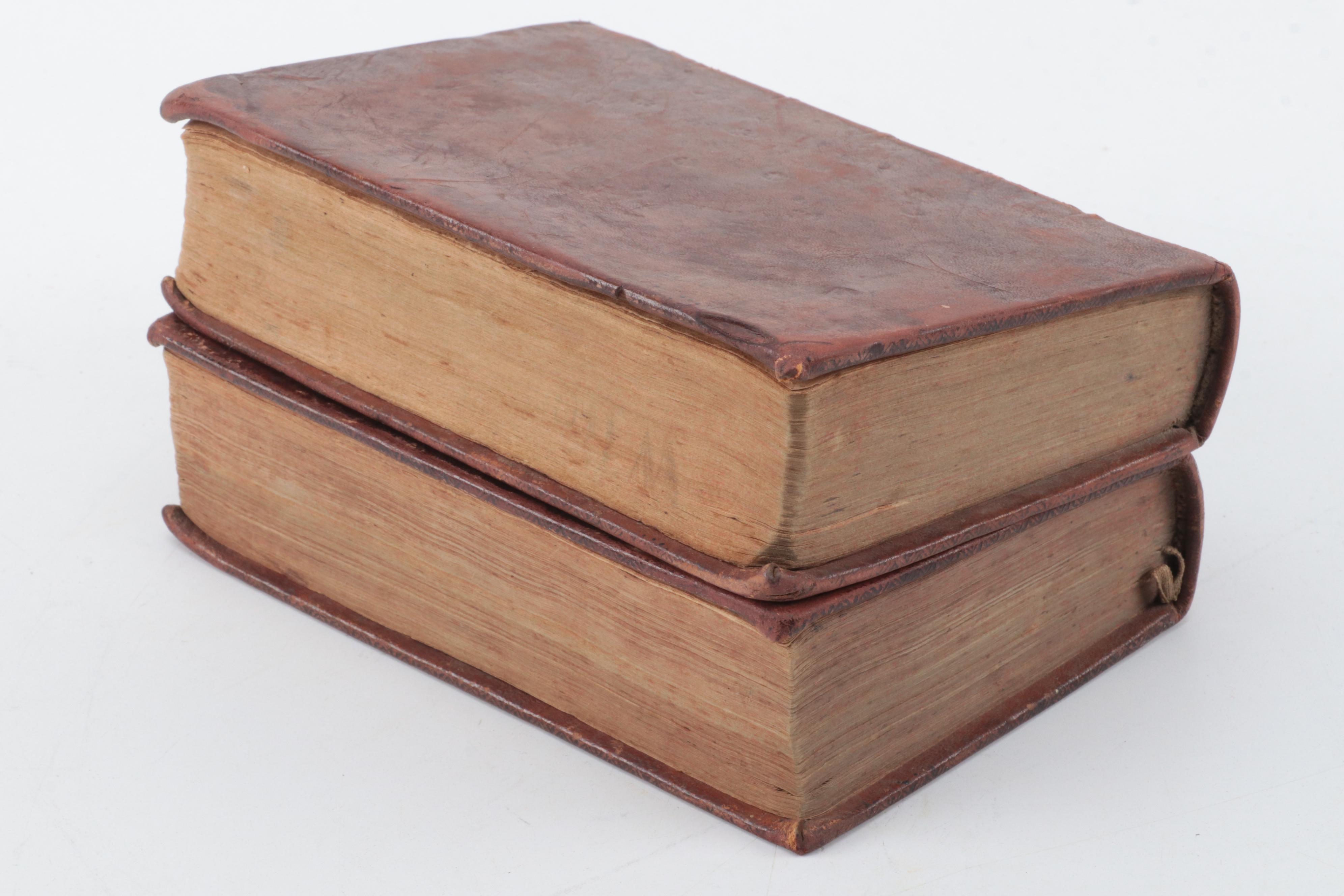 "Letters Written by the Earl of Chesterfield to His Son" Two-Volume Set, 1779