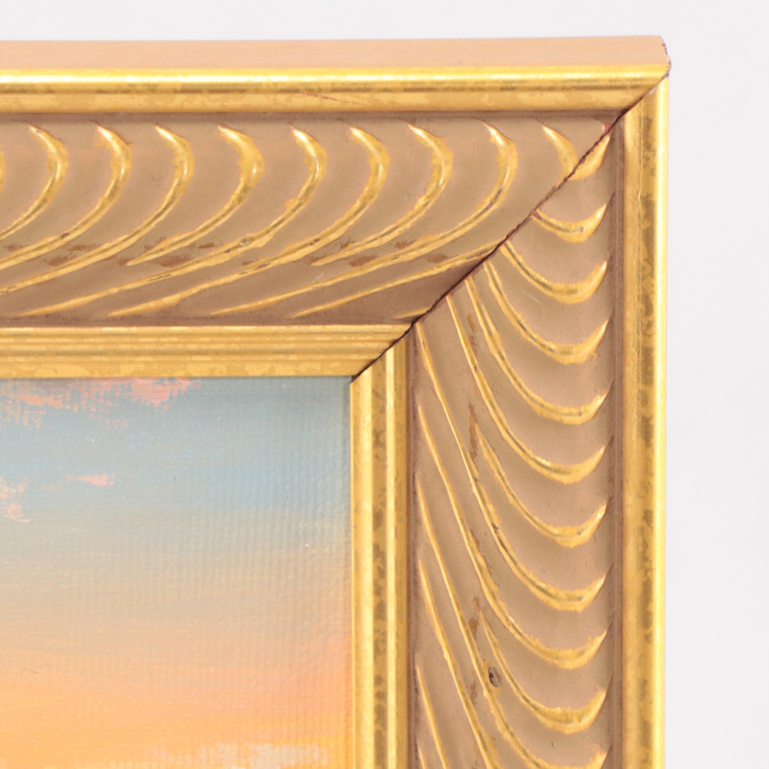 Jevgenijus Litvinas Oil Painting of Ocean and Lighthouse