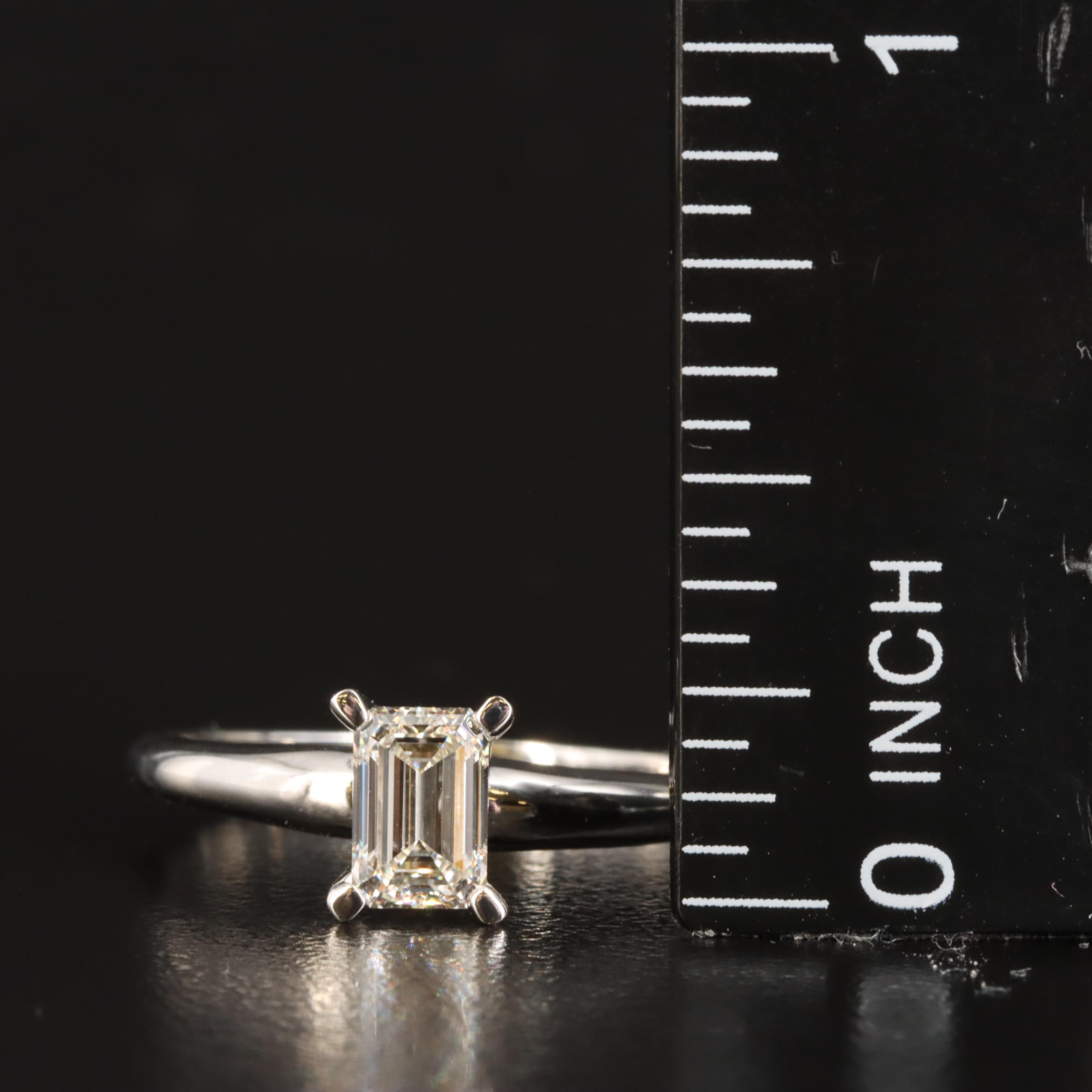 14K 0.50 CT Lab Grown Diamond Solitaire Ring