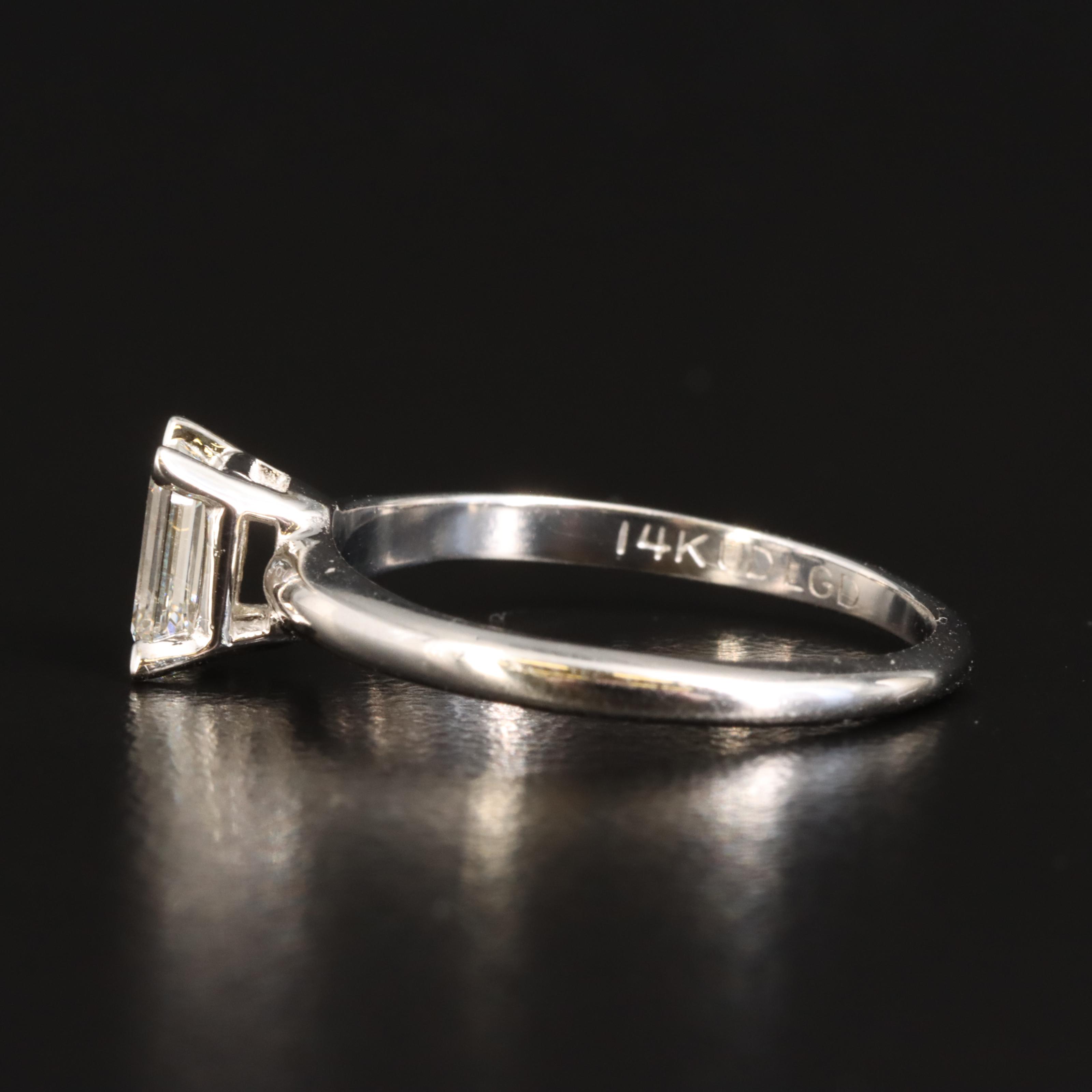 14K 0.50 CT Lab Grown Diamond Solitaire Ring