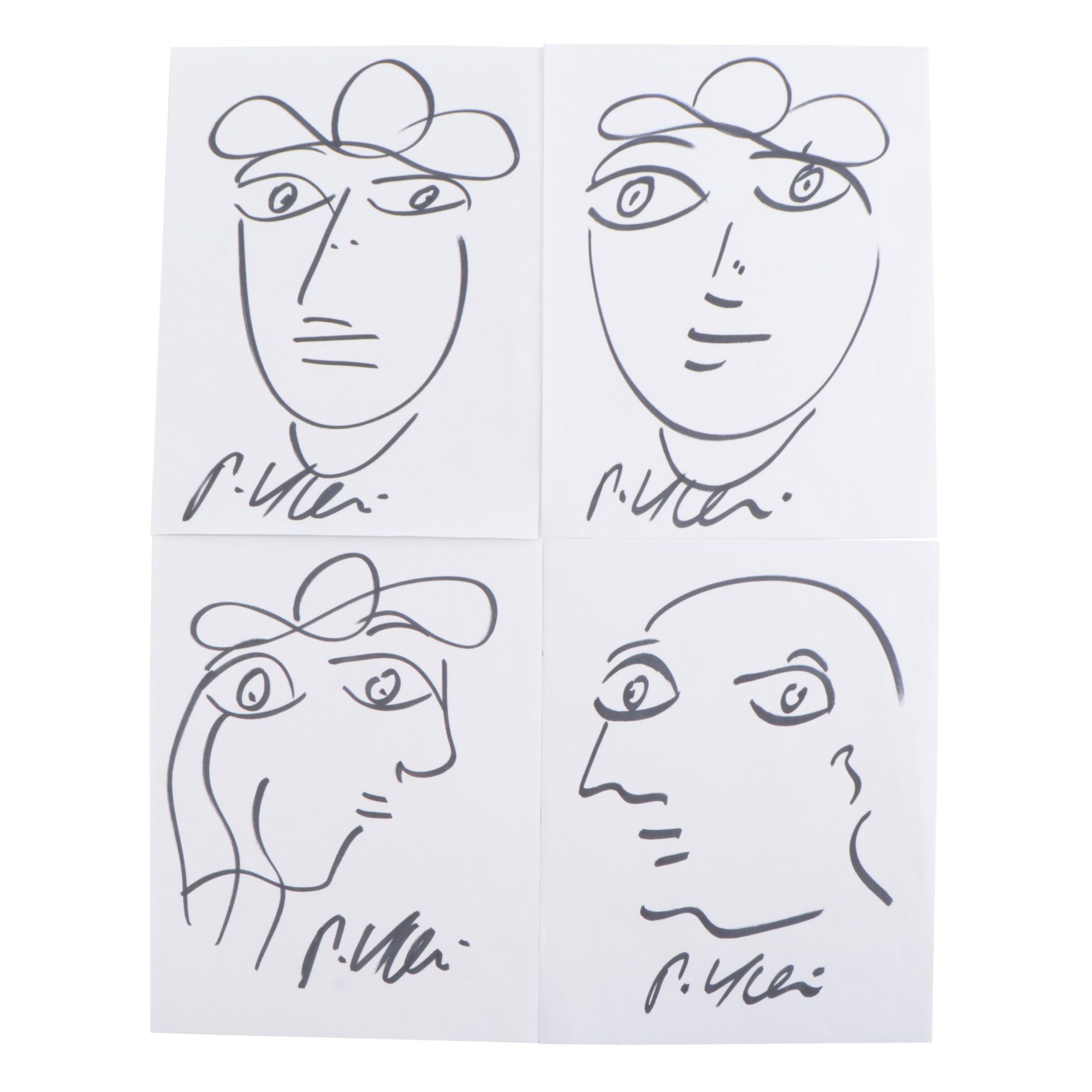 Peter Keil Abstract Portrait Drawings