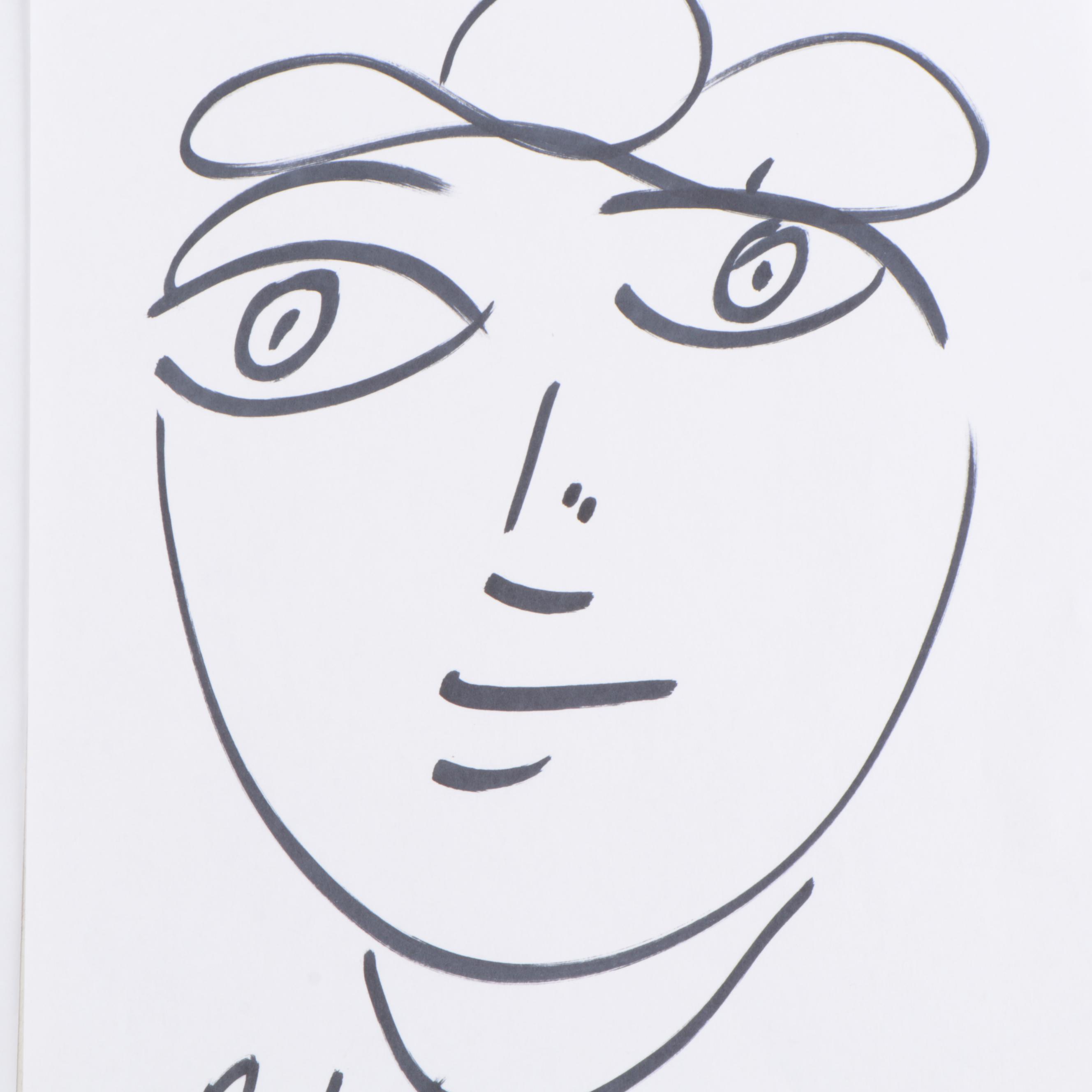 Peter Keil Abstract Portrait Drawings