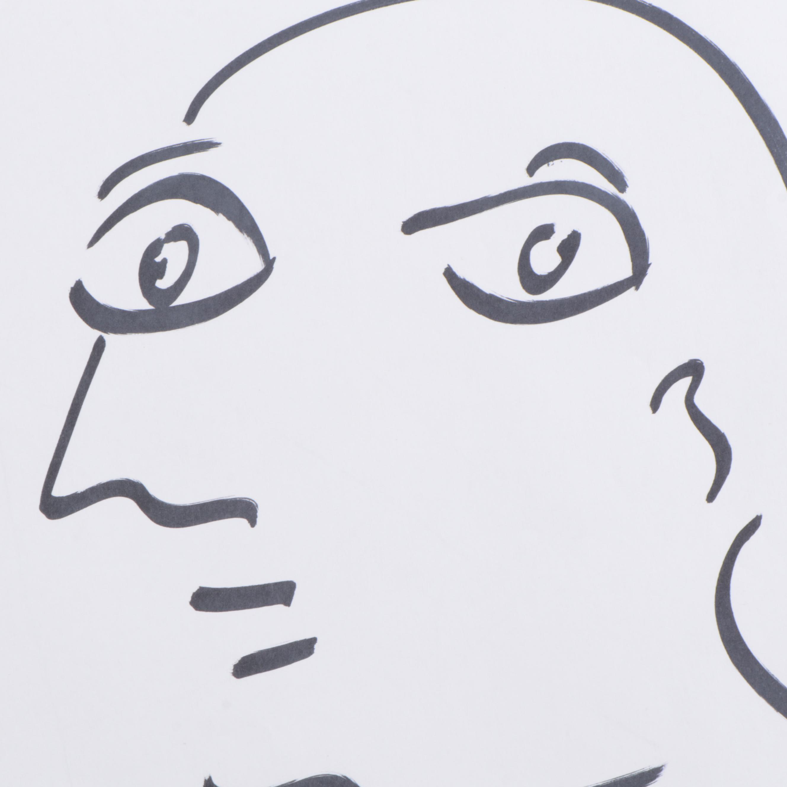 Peter Keil Abstract Portrait Drawings