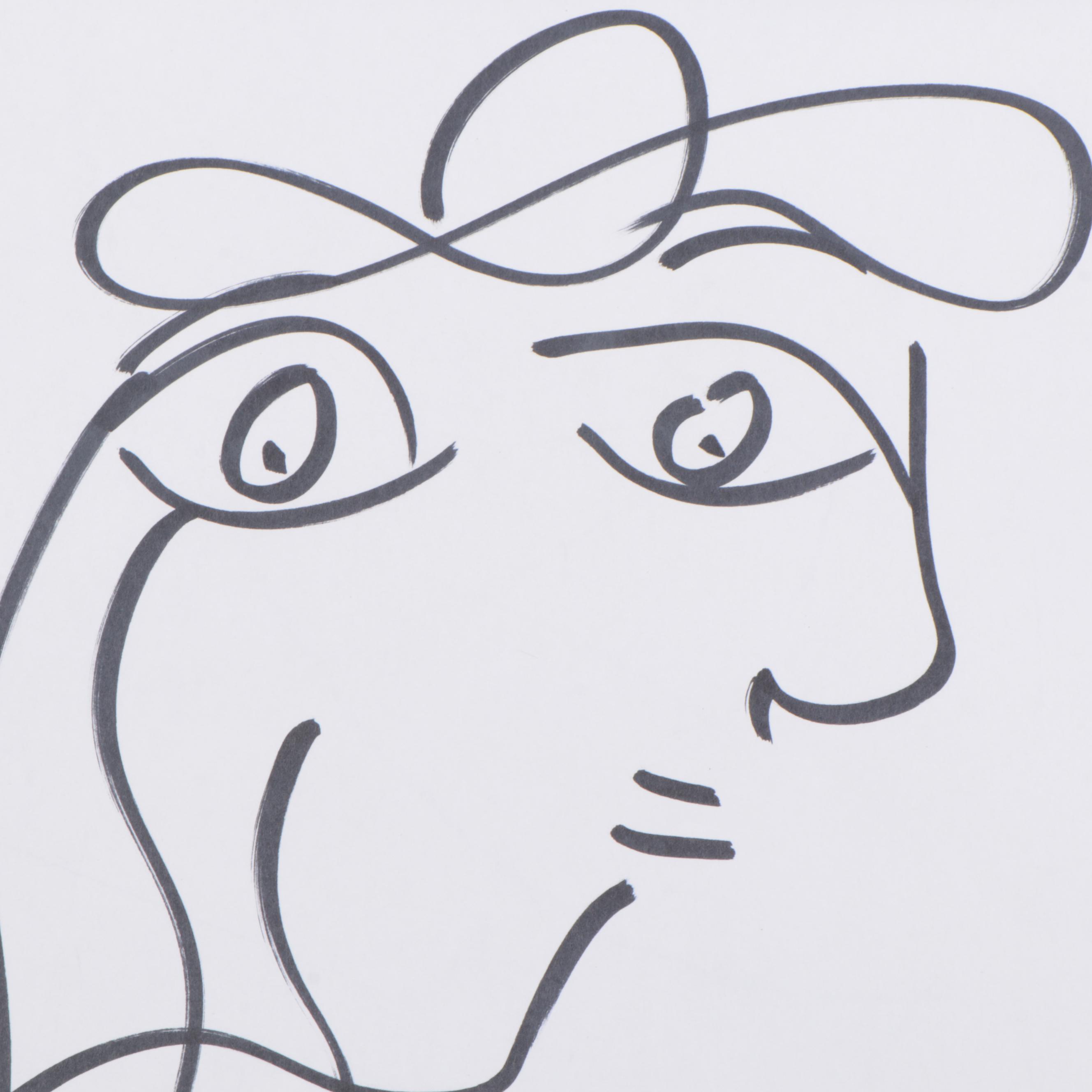 Peter Keil Abstract Portrait Drawings