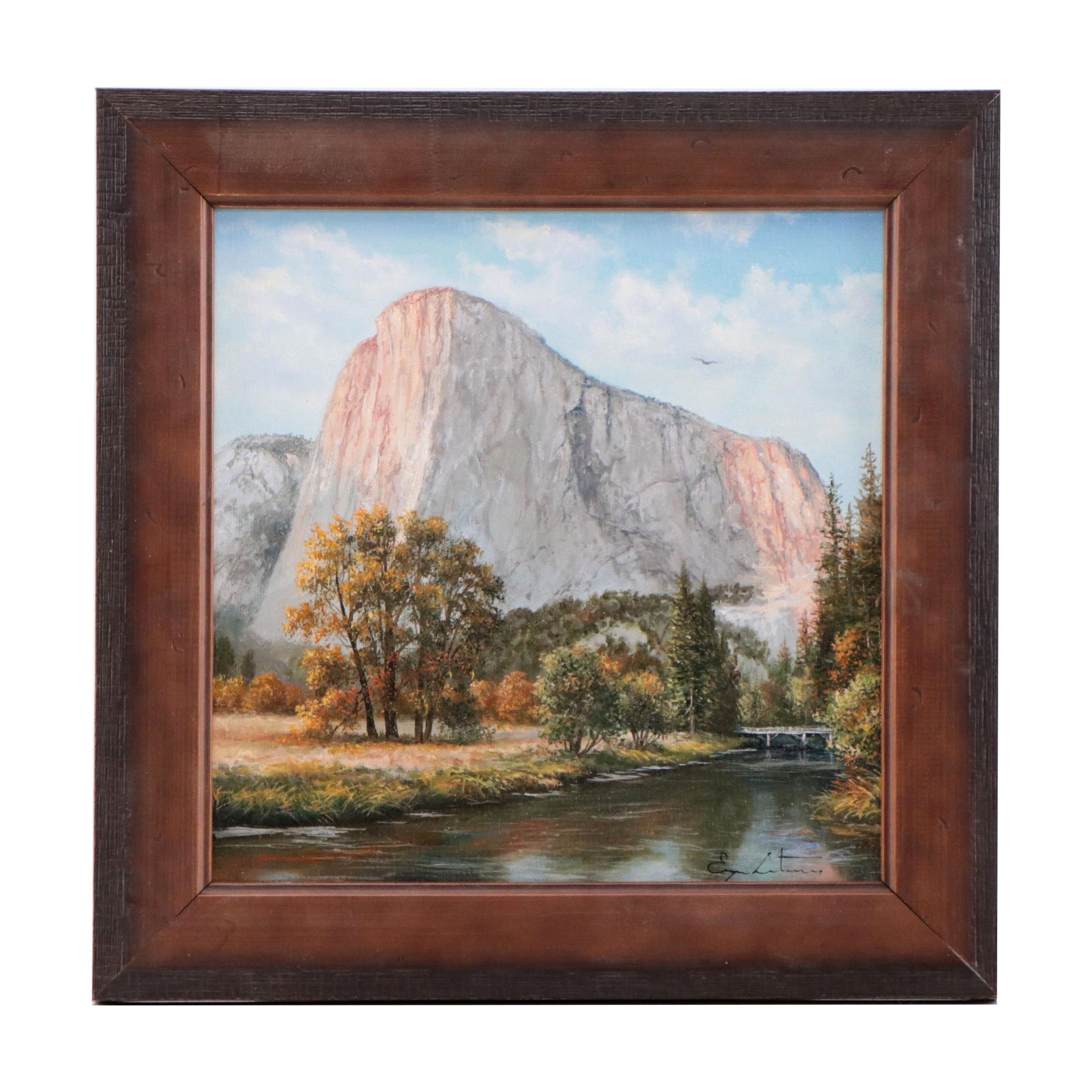 Jevgenijus Litvinas Oil Painting of El Capitan in Yosemite National Park