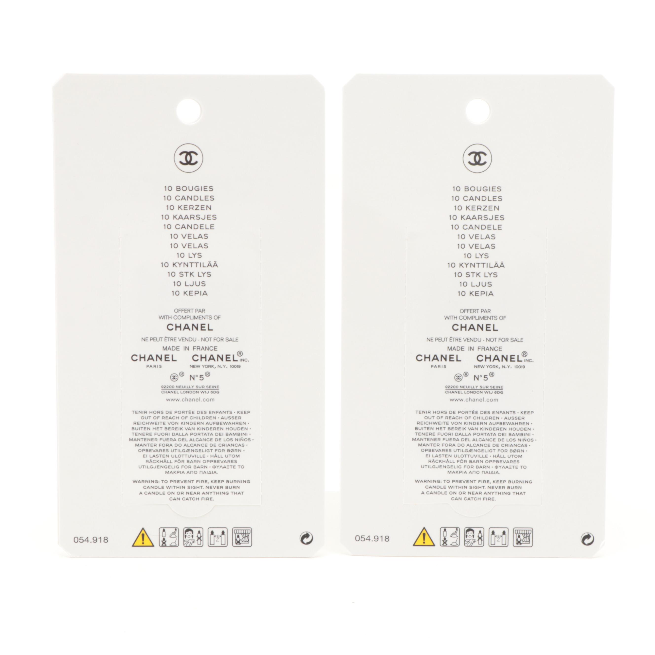 Chanel Beauté Promotional Pocket Mirror, Candles and Bubble Wrap