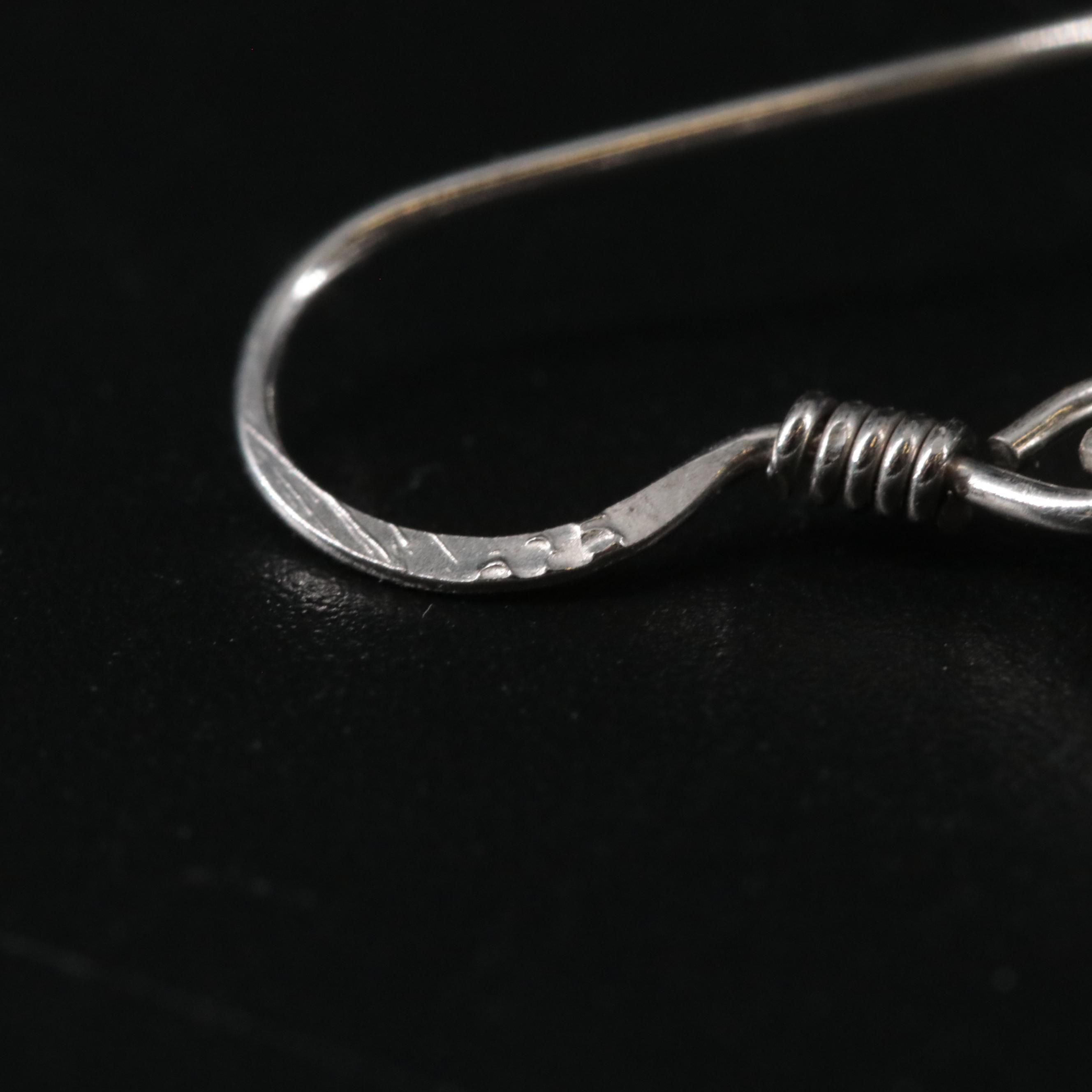 Sterling Silver Lemon Quartz Dangle Earrings