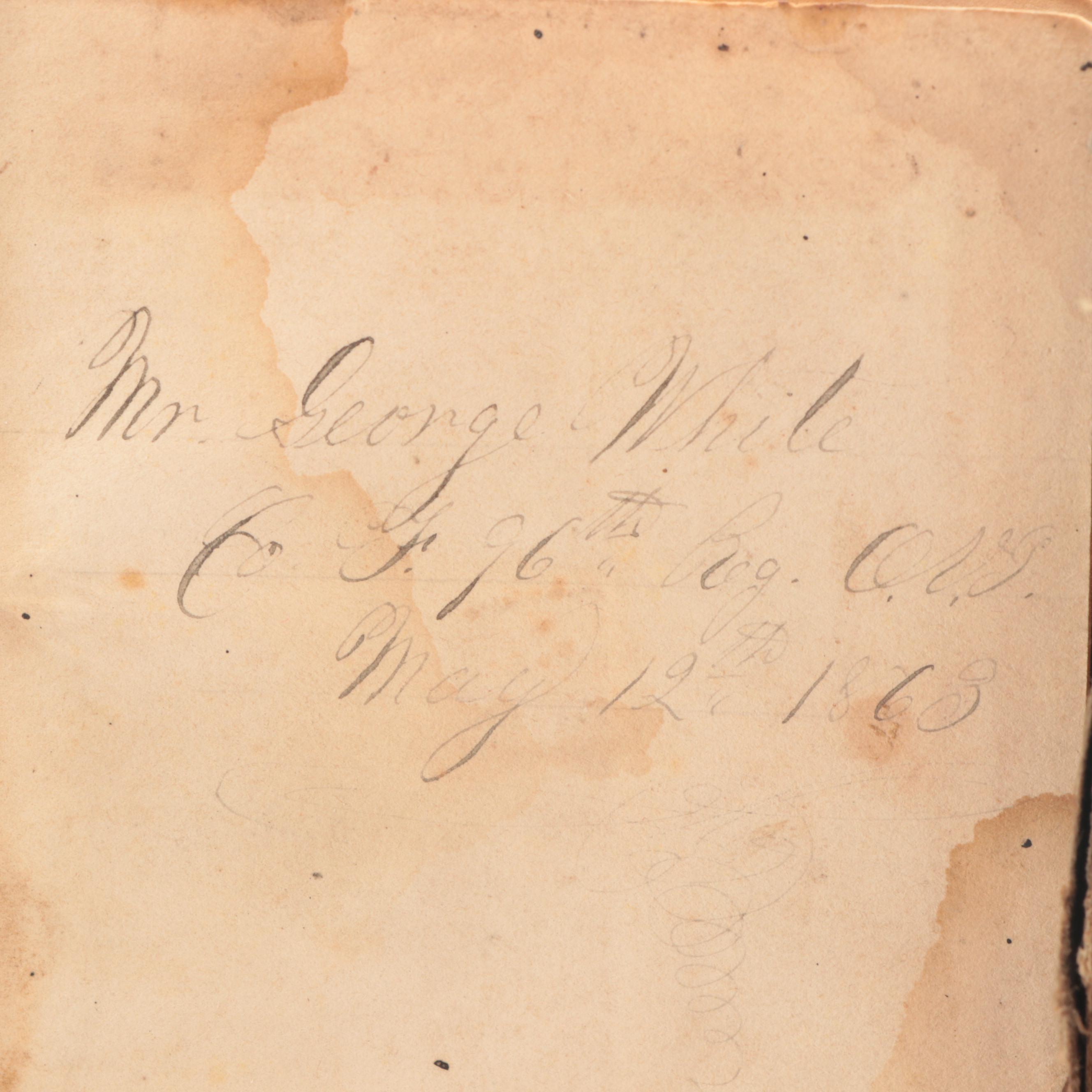 Civil War Journal of Sergeant George White, Ohio 96th Volunteer Infantry, Co F