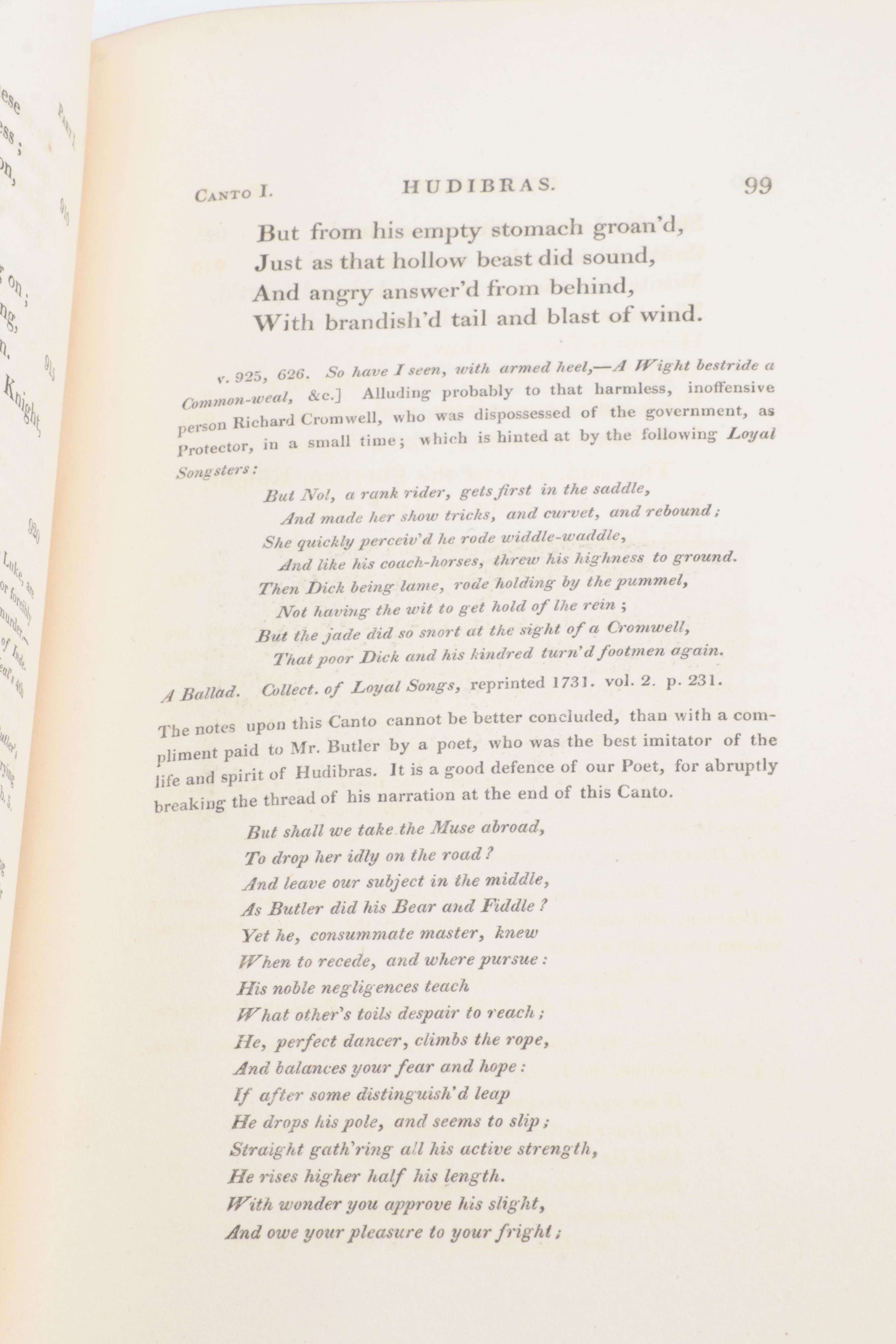 Illustrated "Hudibras" Three-Volume Set by Samuel Butler, 1819