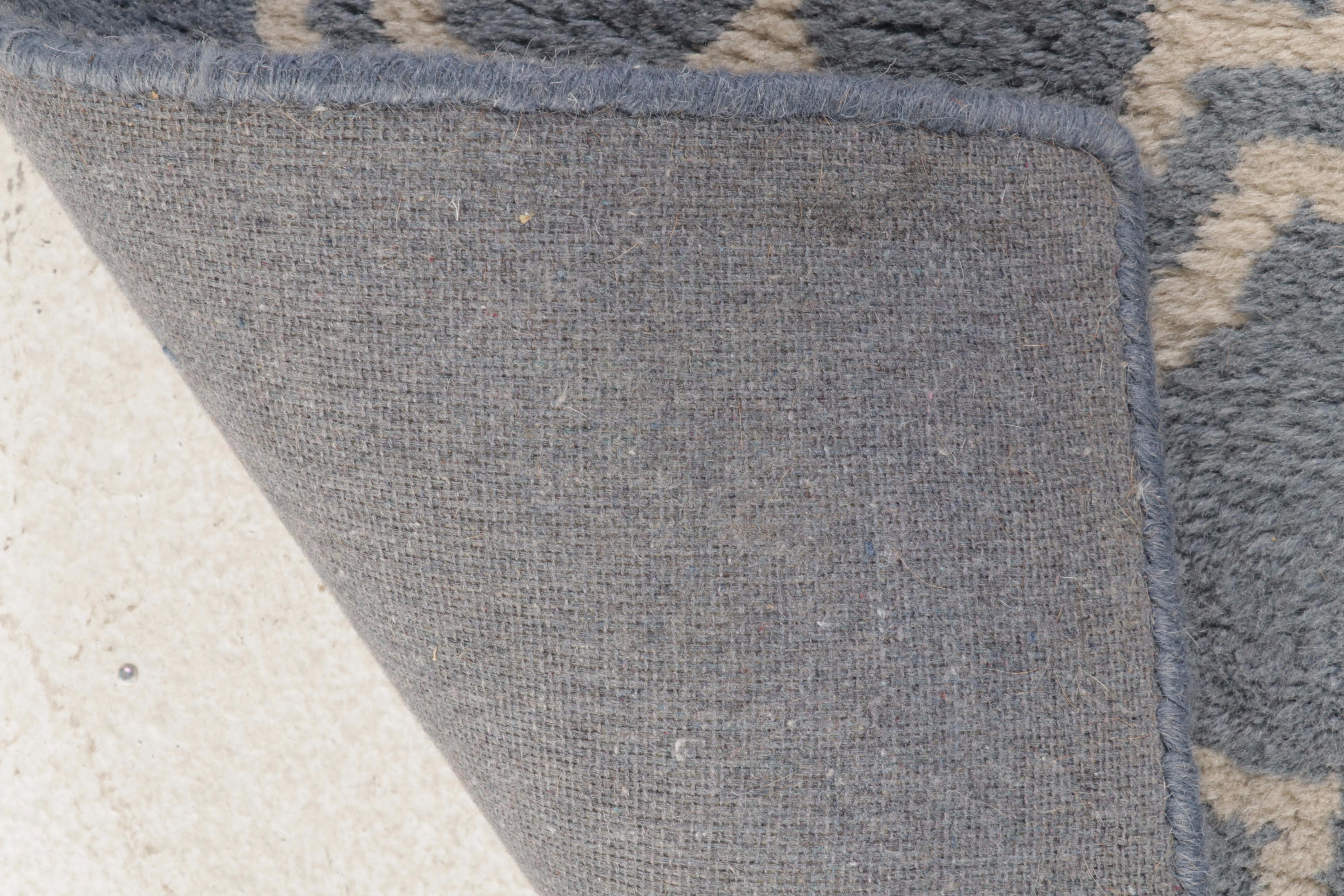 2'6 x 8'11 Hand-Tufted Pottery Barn "Scroll Tile" Carpet Runners