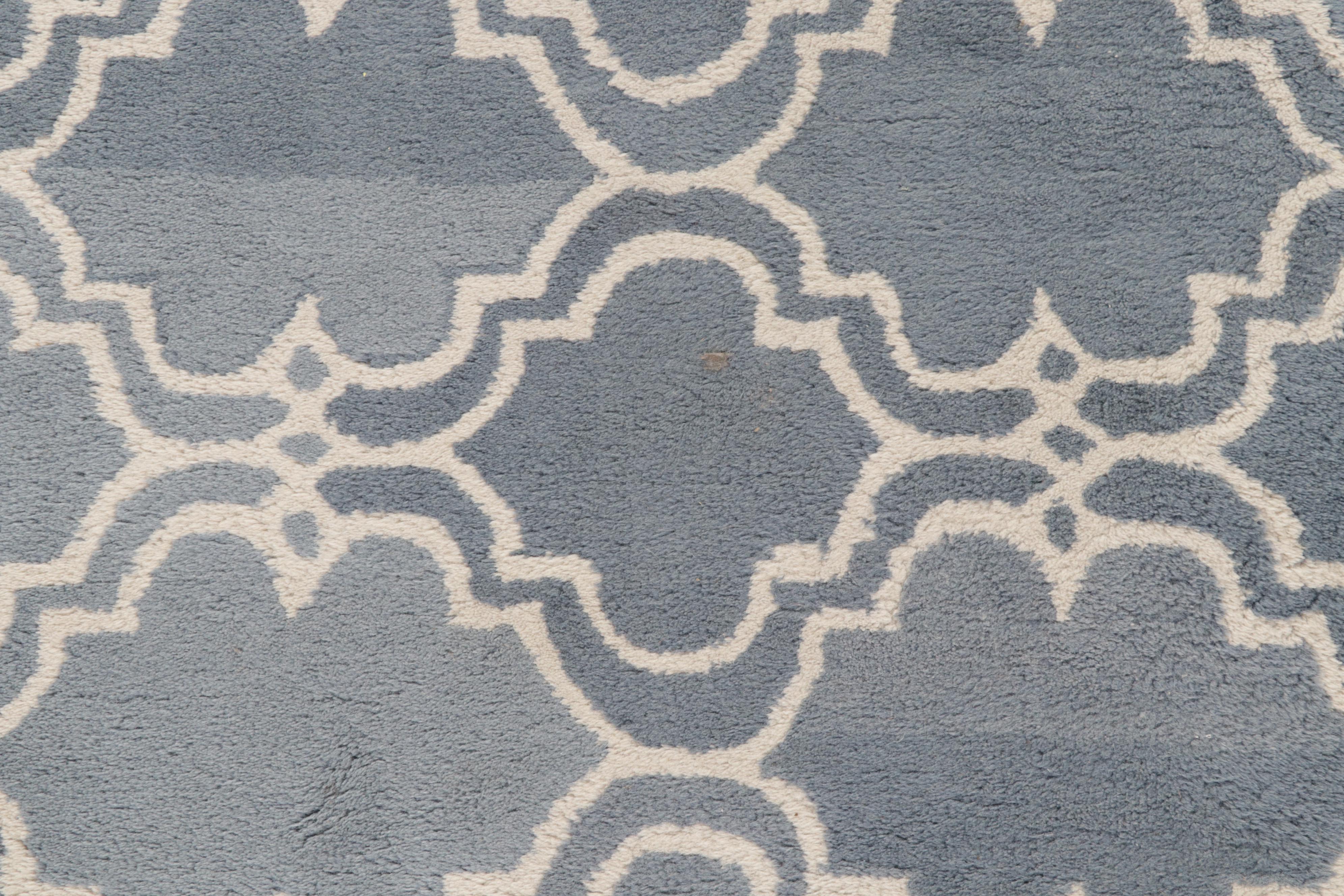 2'6 x 8'11 Hand-Tufted Pottery Barn "Scroll Tile" Carpet Runners