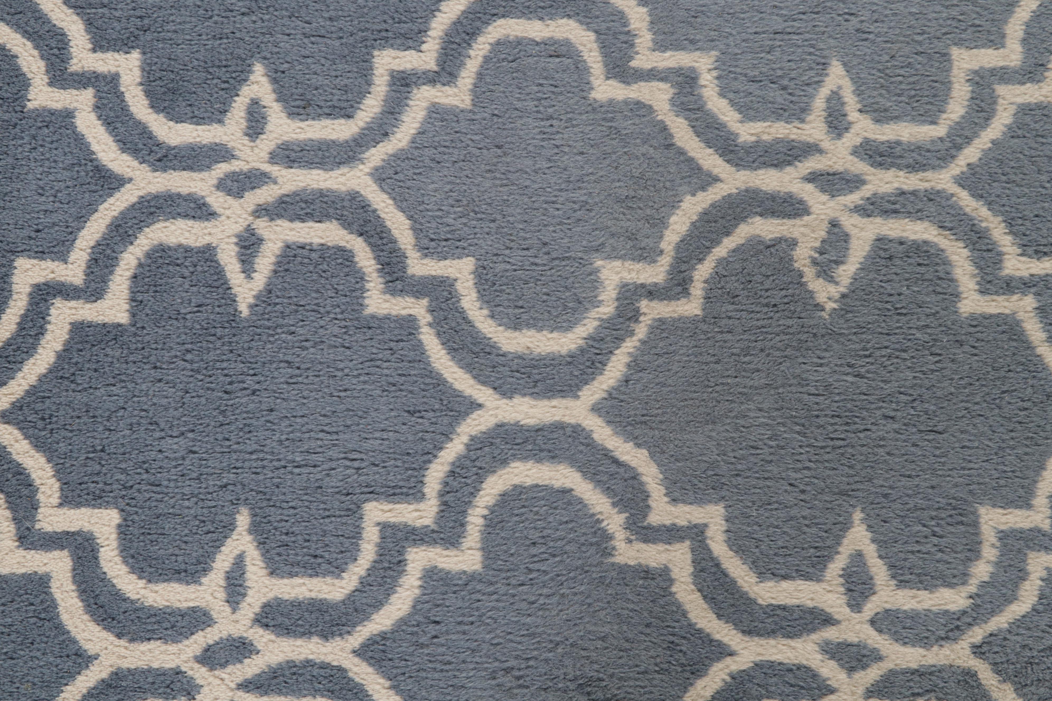 2'6 x 8'11 Hand-Tufted Pottery Barn "Scroll Tile" Carpet Runners