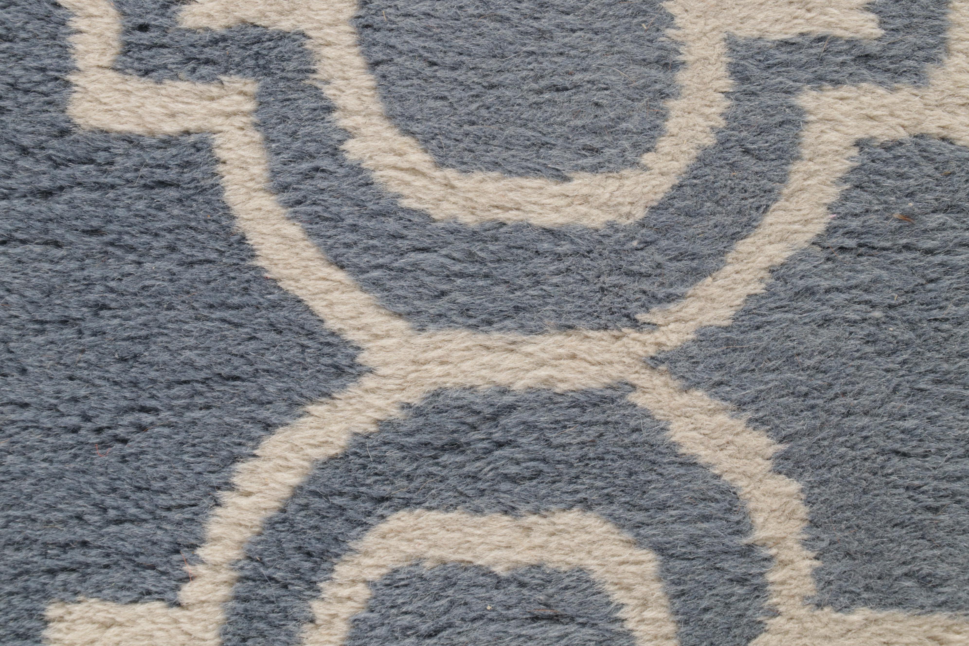 2'6 x 8'11 Hand-Tufted Pottery Barn "Scroll Tile" Carpet Runners