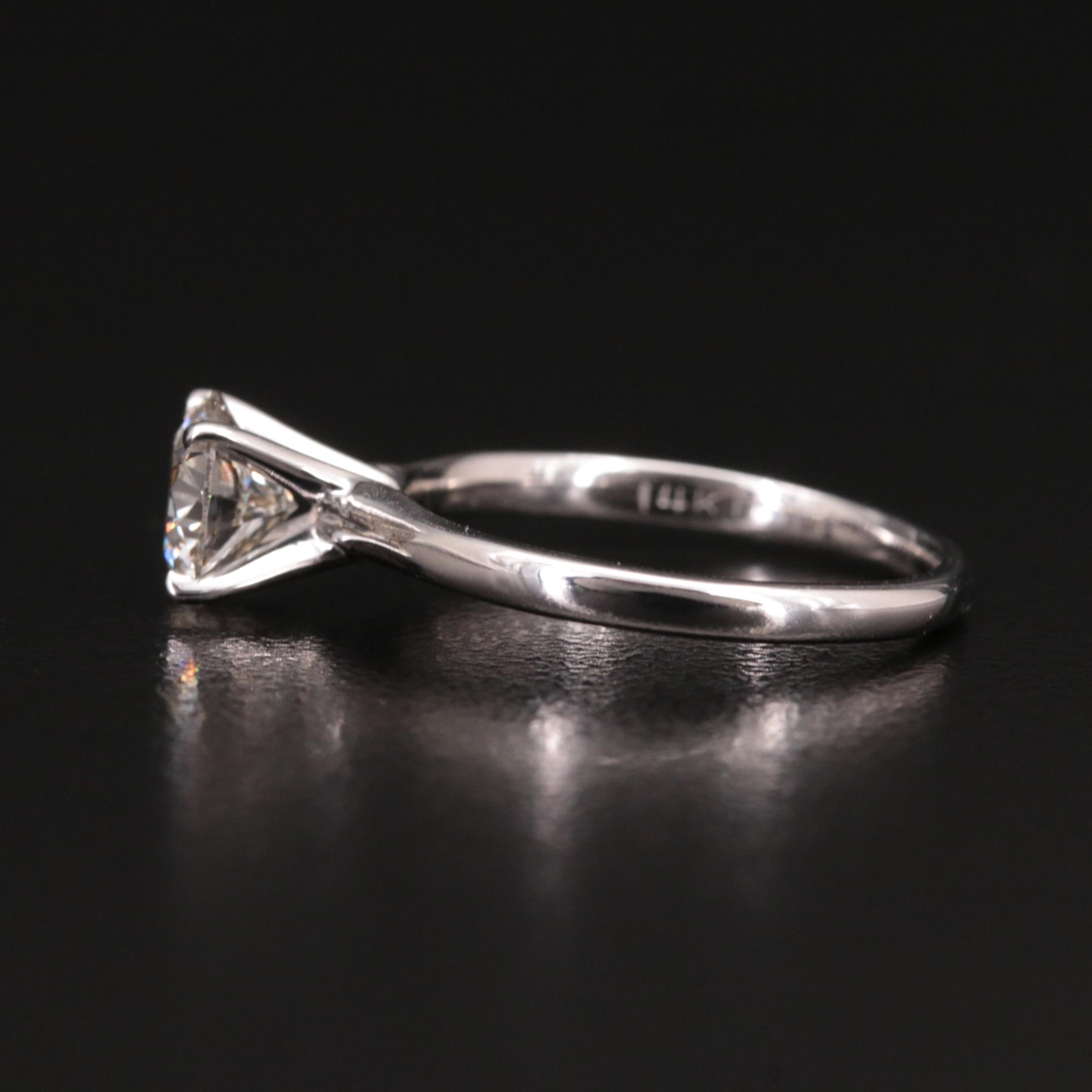 14K 1.20 CT Lab Grown Diamond Solitaire Ring