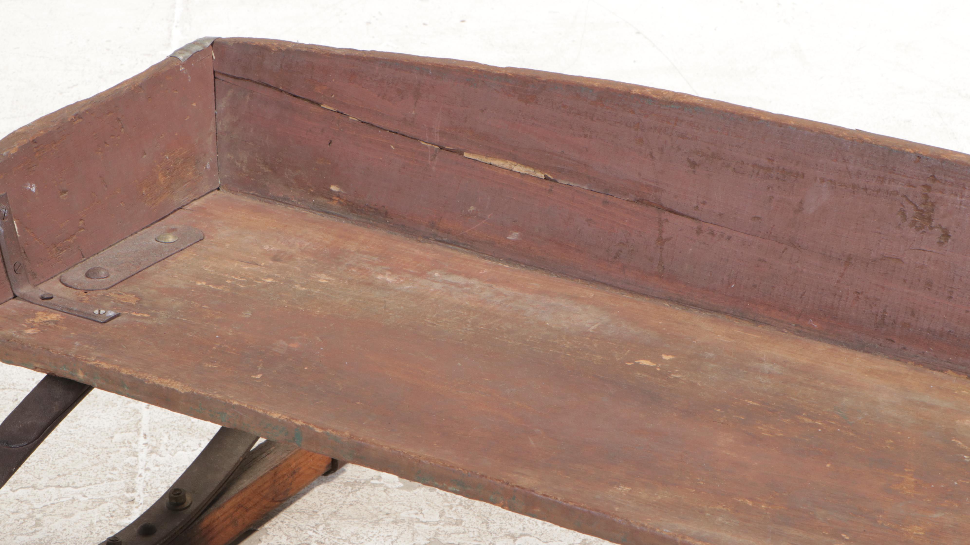 American Paint-Decorated and Spring-Mounted Buggy Seat, Late 19th Century