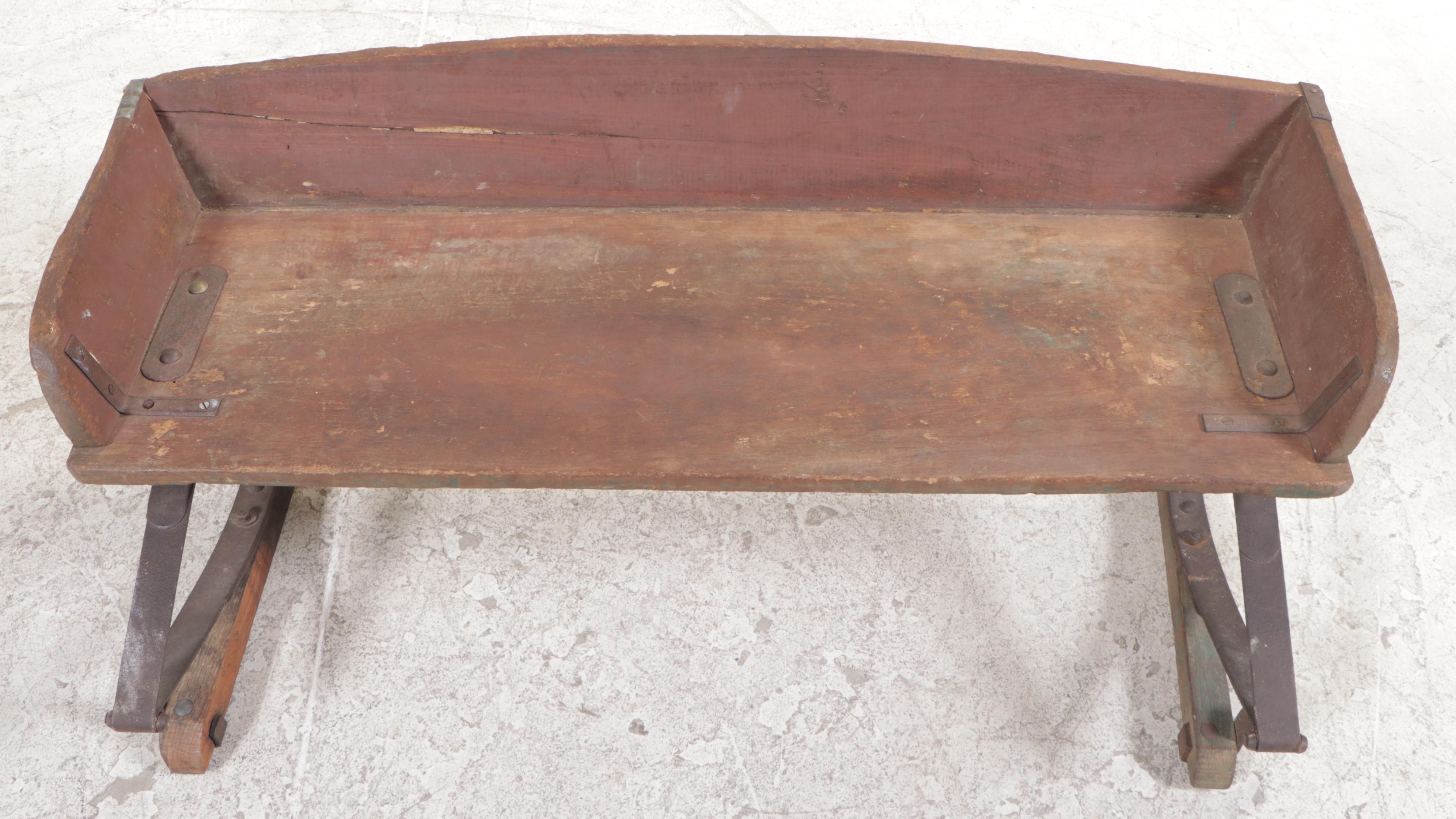 American Paint-Decorated and Spring-Mounted Buggy Seat, Late 19th Century