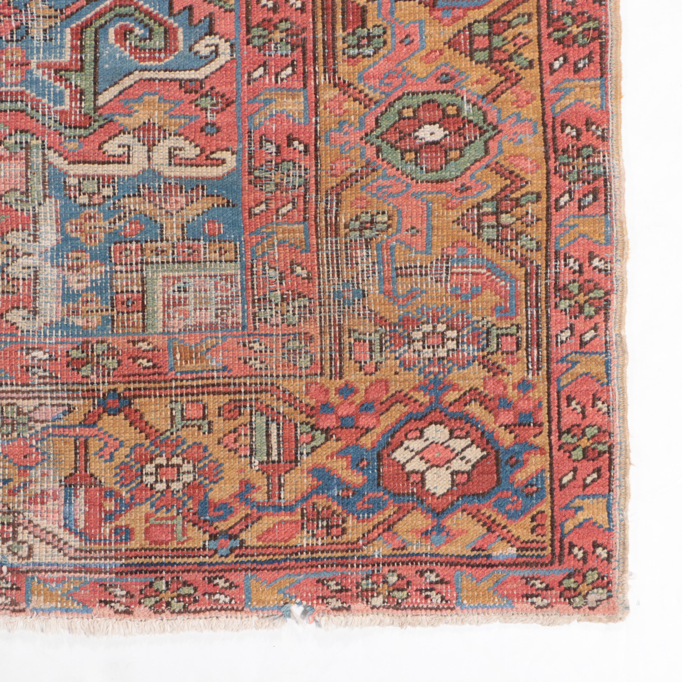 8'7 x 11' Hand-Knotted Persian Heriz Area Rug