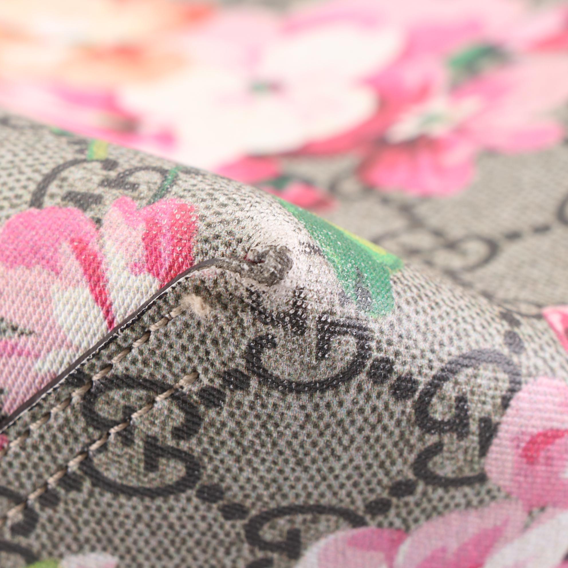 Gucci Reversible Shopper Tote in Floral-Printed GG Supreme Canvas/Leather