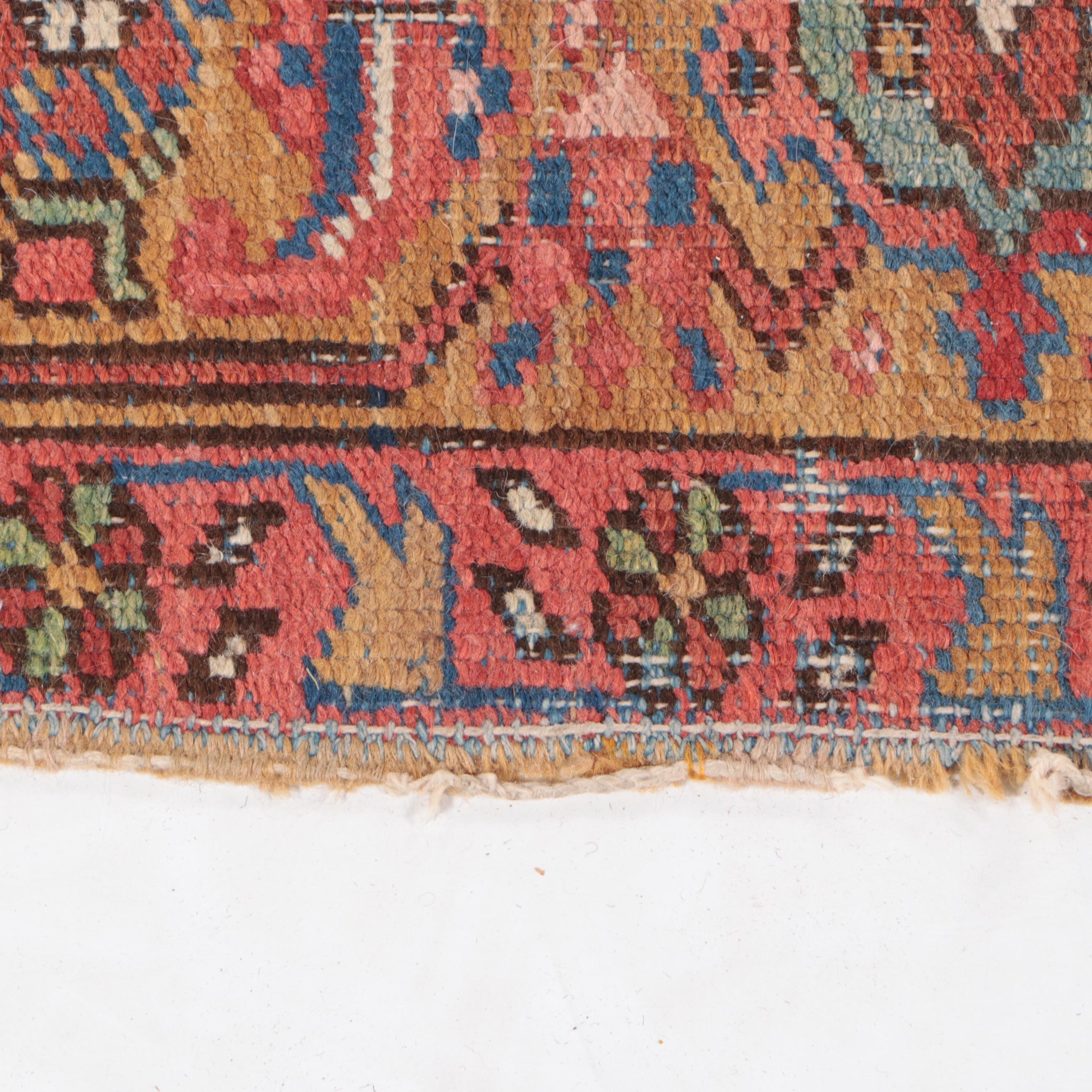 8'7 x 11' Hand-Knotted Persian Heriz Area Rug