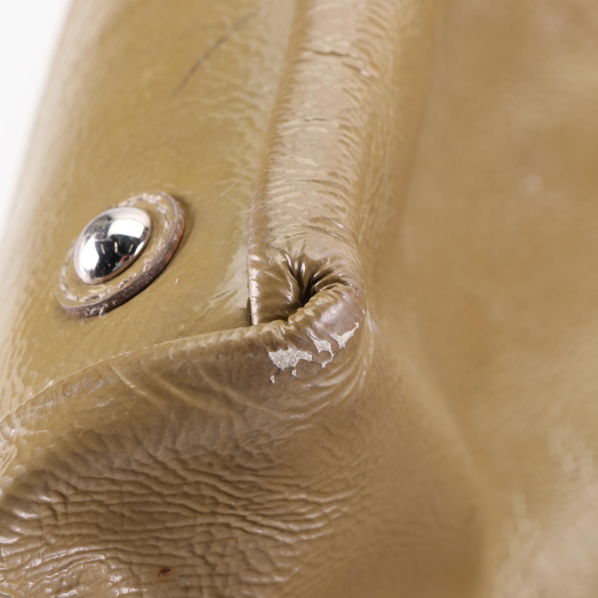 Yves Saint Laurent East-West Zip Tote in Crinkled Patent Leather