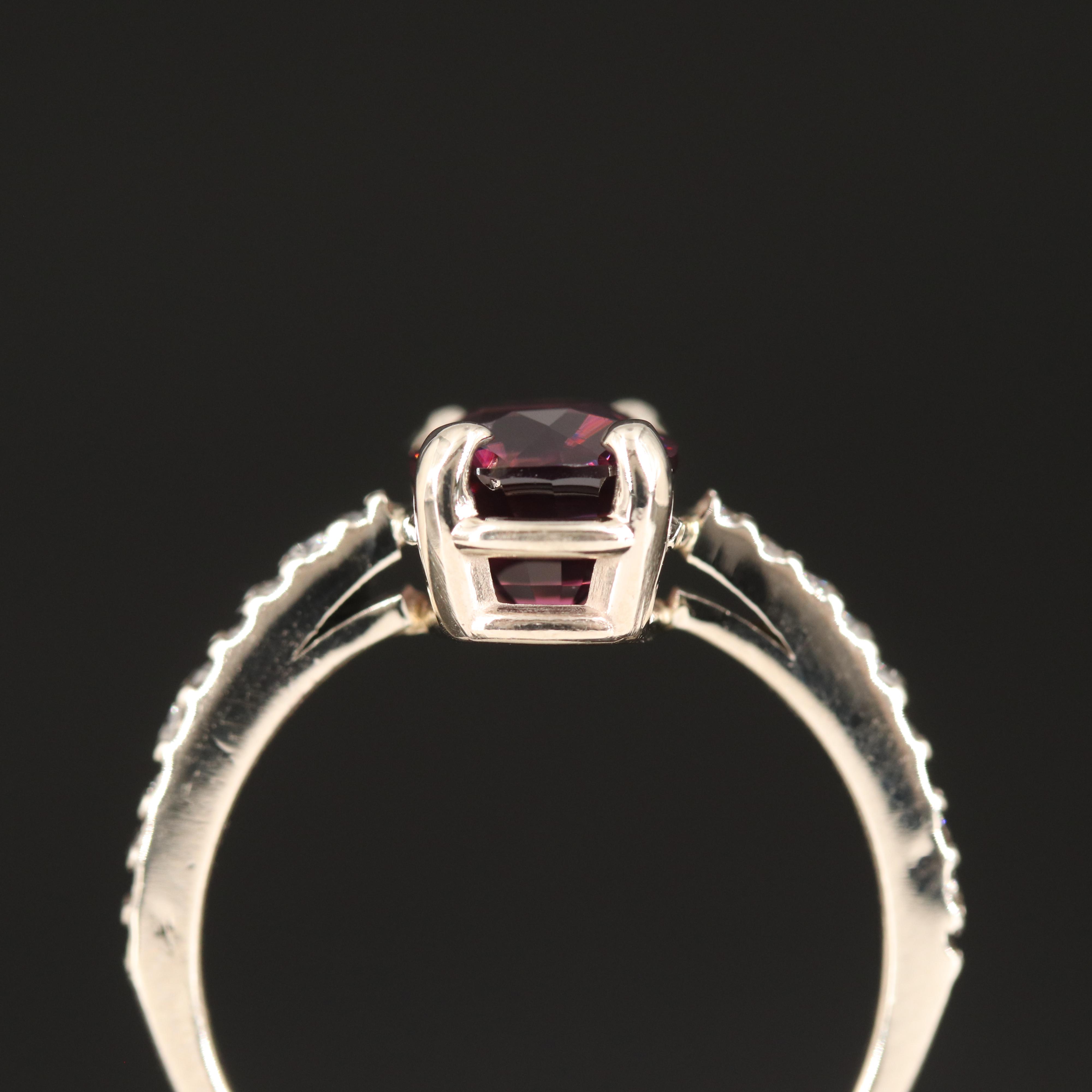 14K Spinel and Diamond Ring