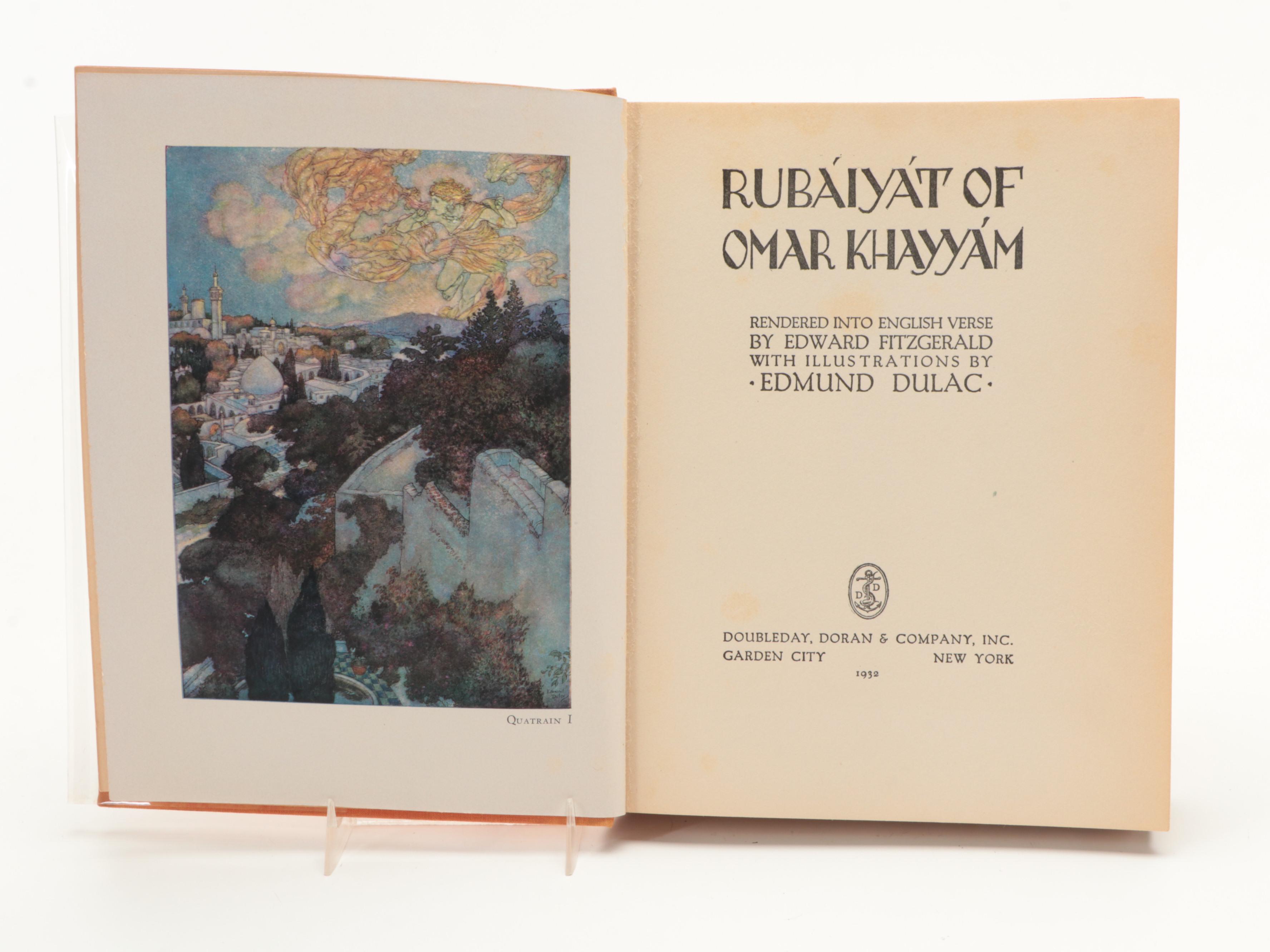 Edmund Dulac Illustrated "Rubáiyát of Omar Khayyám" by Edward Fitzgerald, 1932
