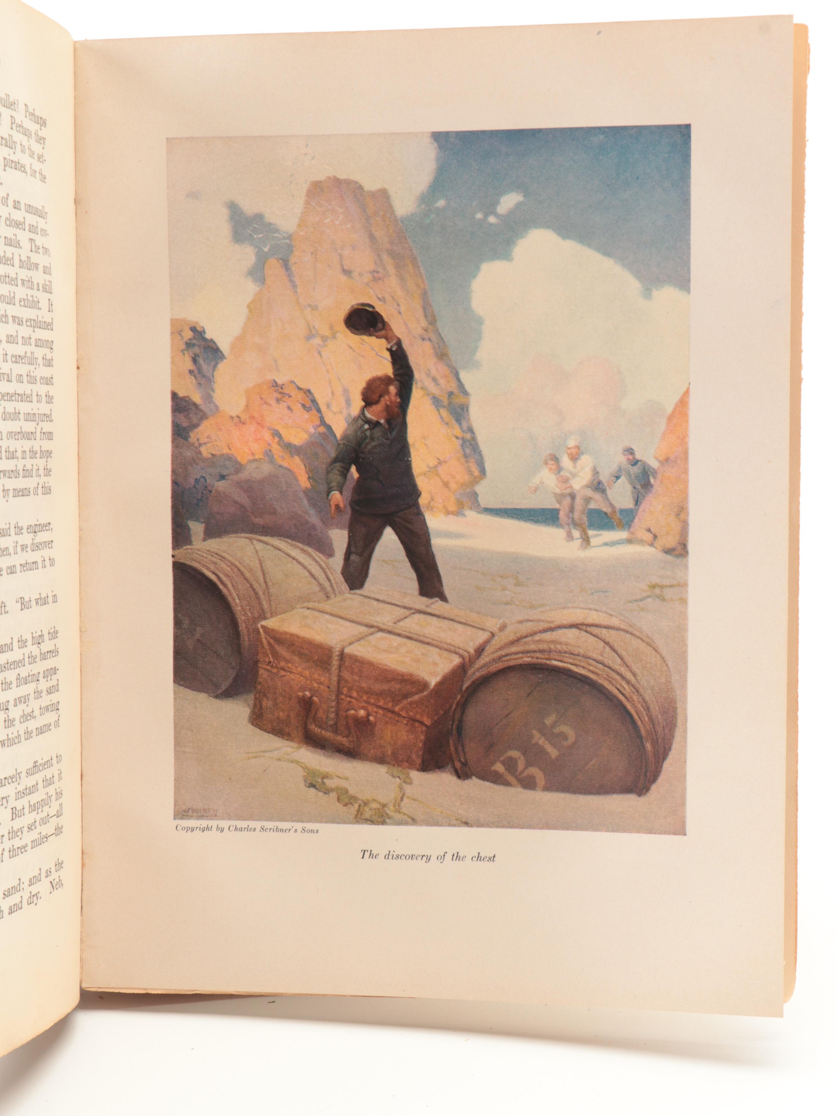 N. C. Wyeth Illustrated "The Mysterious Island" by Jules Verne, 1919