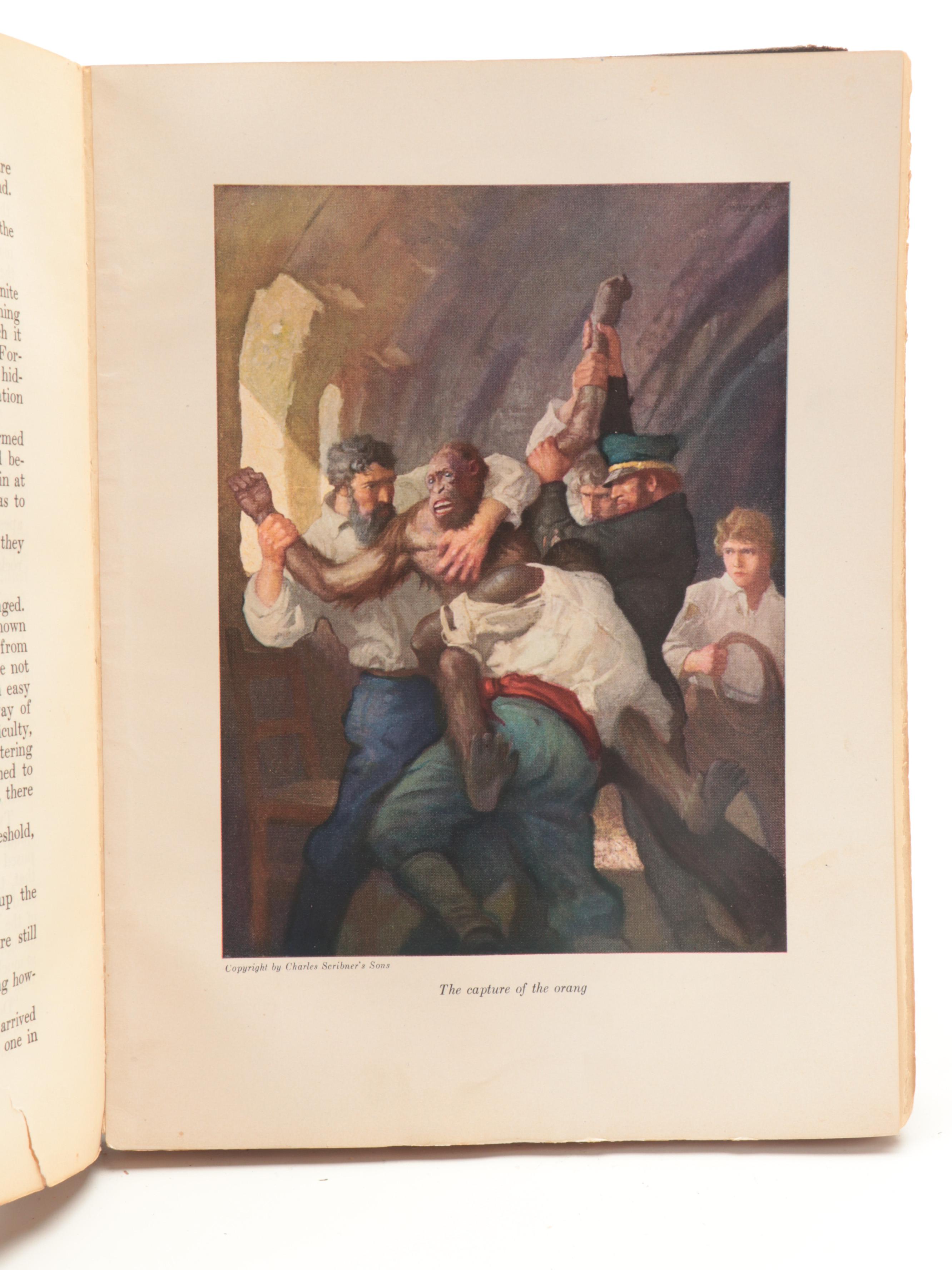 N. C. Wyeth Illustrated "The Mysterious Island" by Jules Verne, 1919