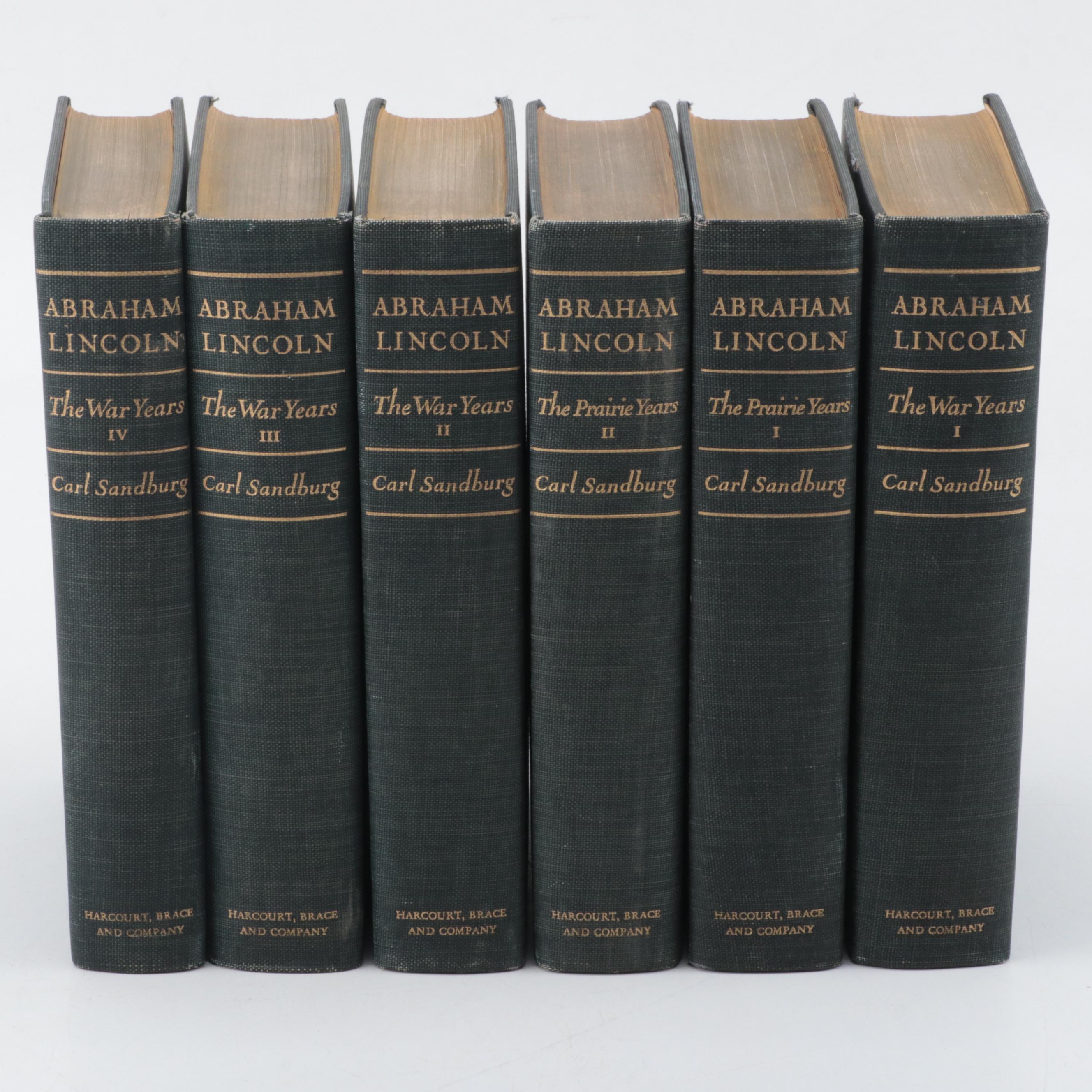 "Abraham Lincoln: The War Years" and "The Prairie Years" by Carl Sandburg