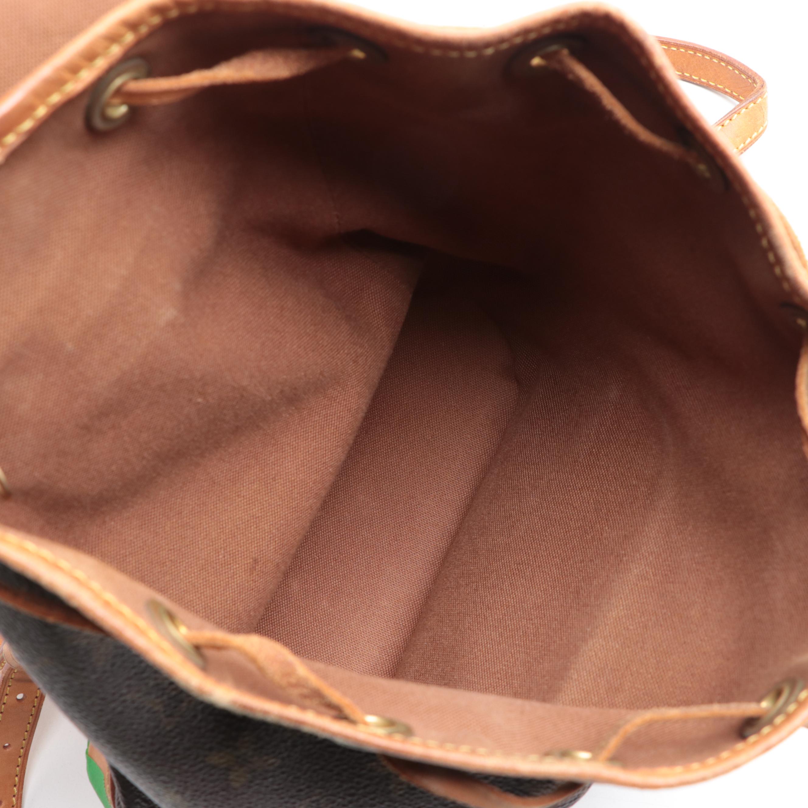 Louis Vuitton Montsouris PM Backpack in Monogram Canvas and Leather