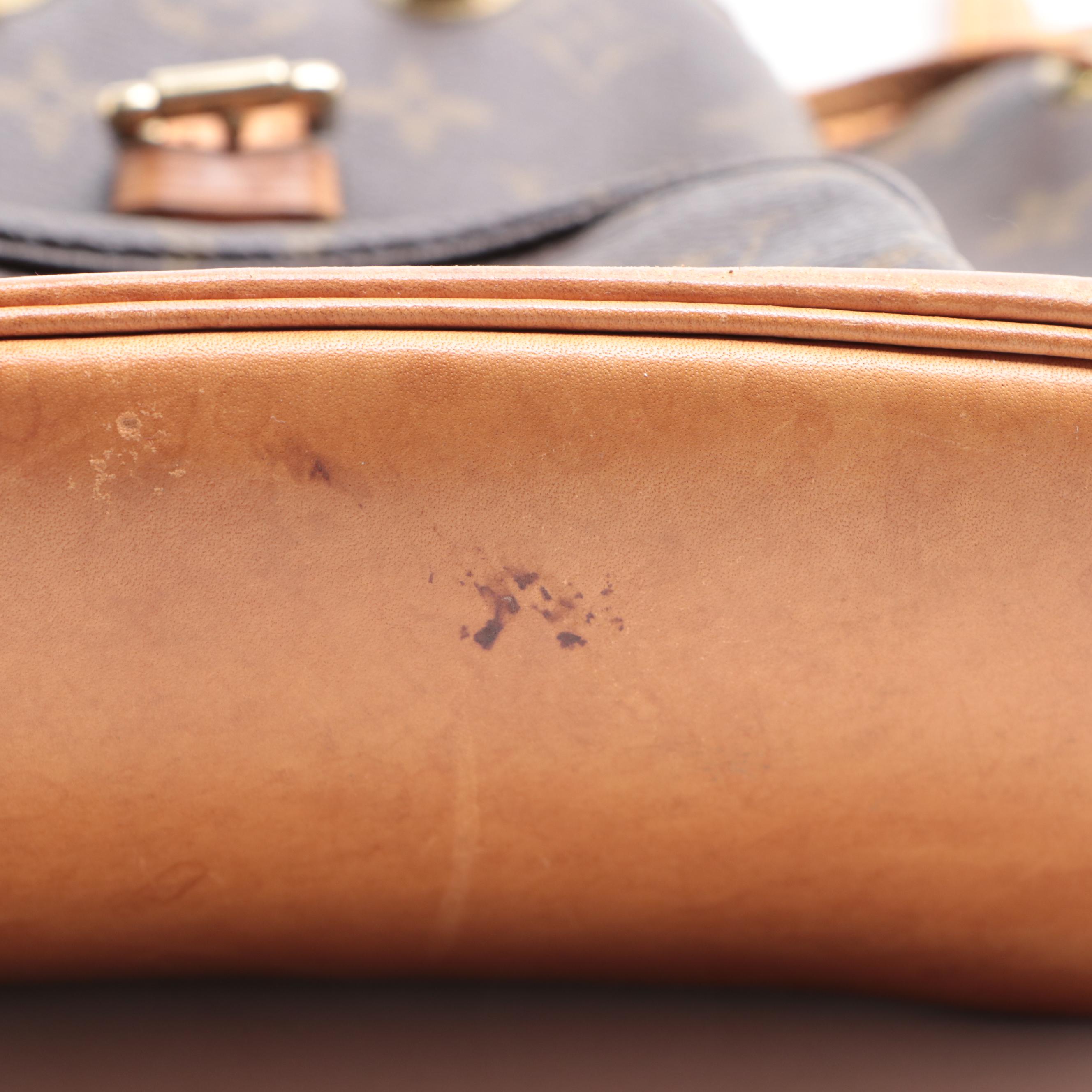 Louis Vuitton Montsouris PM Backpack in Monogram Canvas and Leather