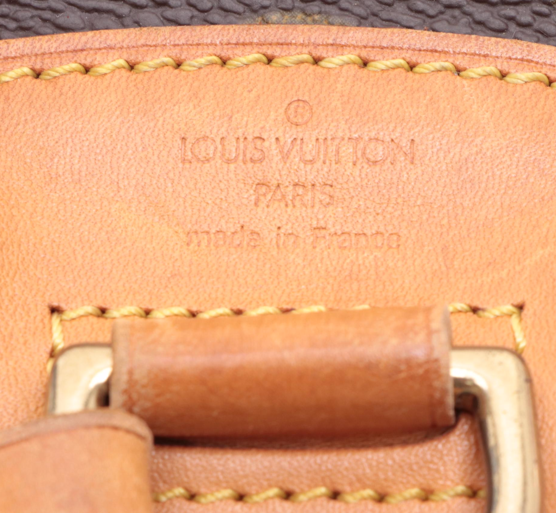 Louis Vuitton Montsouris PM Backpack in Monogram Canvas and Leather