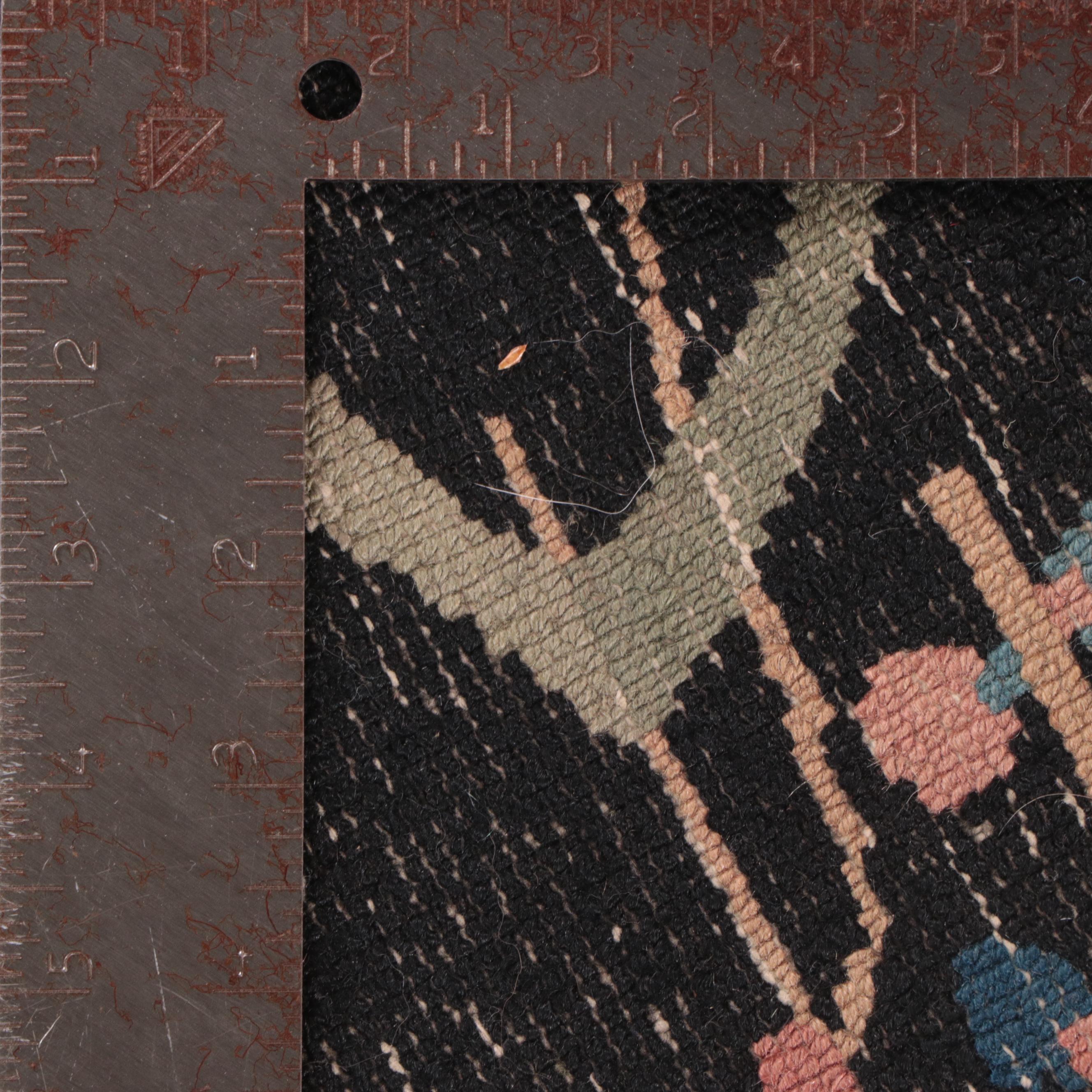 3'11 x 4'2 Hand-Knotted Chinese Nichols Style Accent Rug