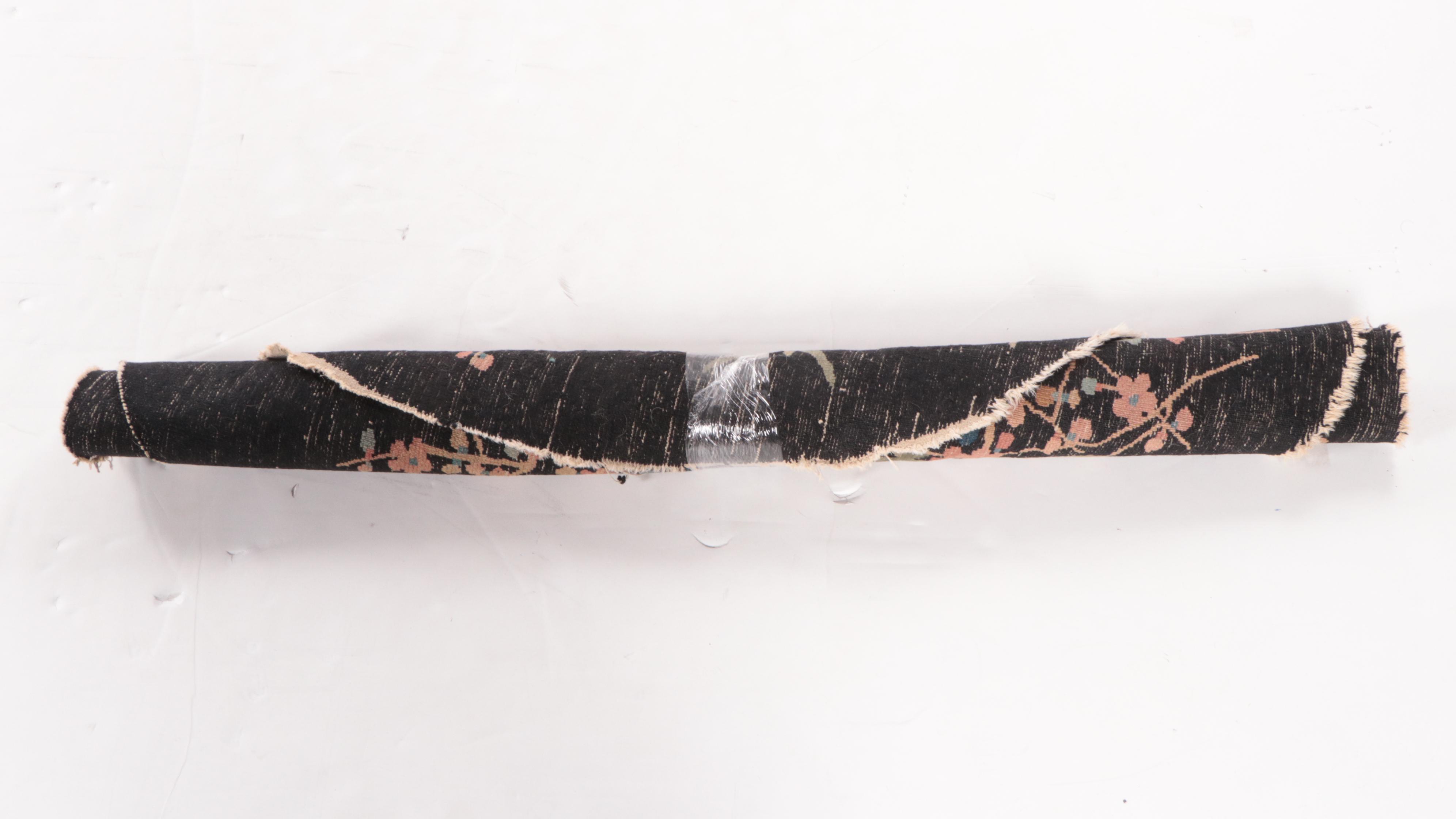 3'11 x 4'2 Hand-Knotted Chinese Nichols Style Accent Rug