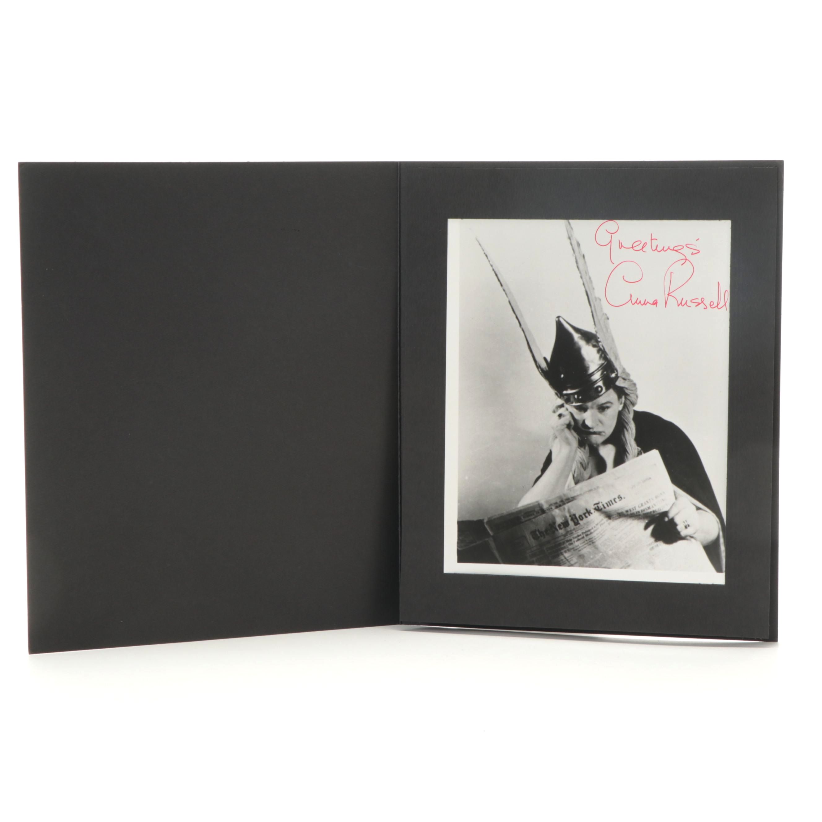 Signed Photograph of Singer-Comedian Anna Russell