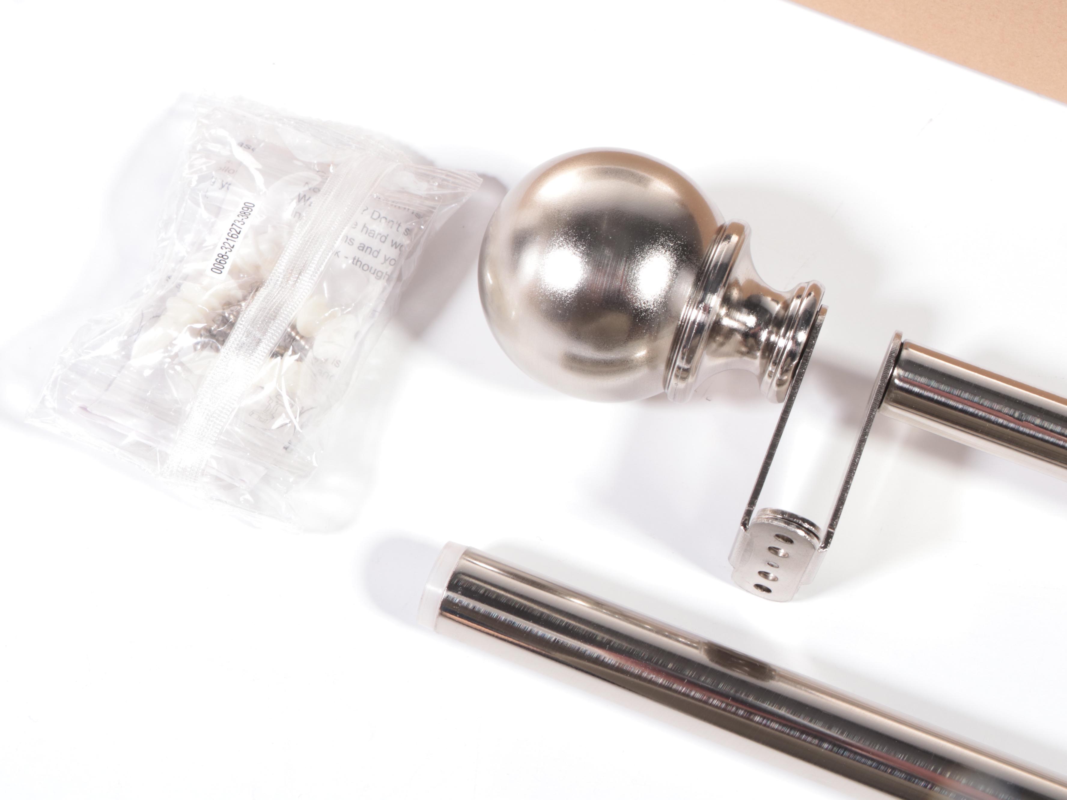 Threshold Brushed Nickel Ball Curtain Rods