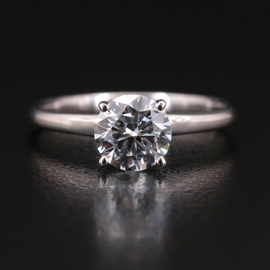 14K 1.12 CT Lab Grown Diamond Solitaire Ring