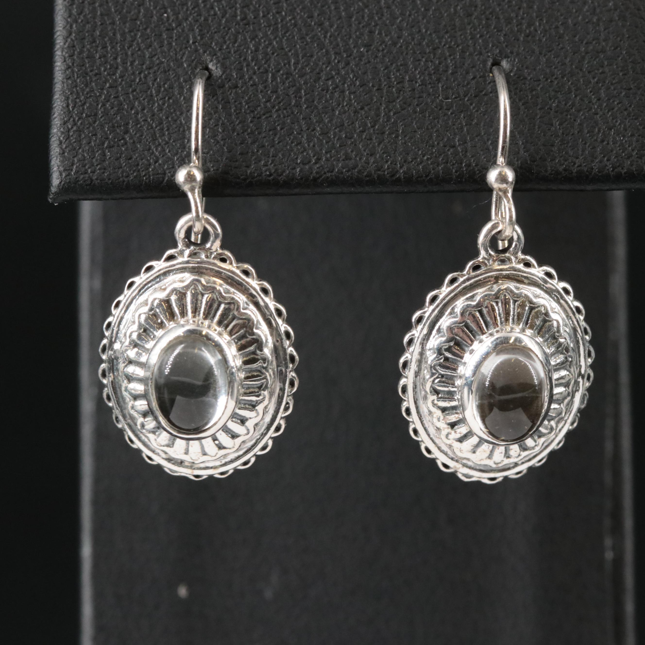Sterling White Topaz Dangle Earrings