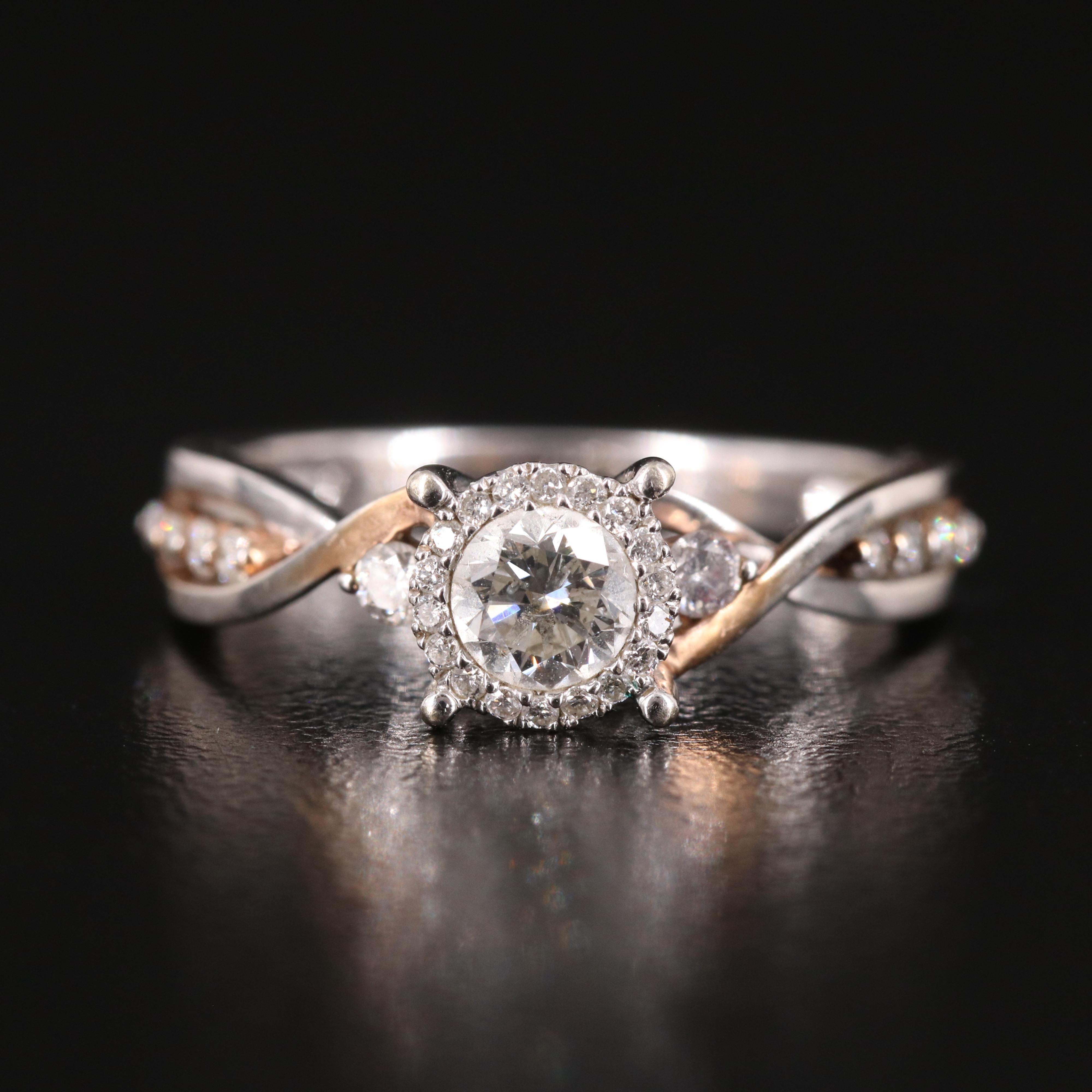 14K 0.65 CTW Diamond Ring