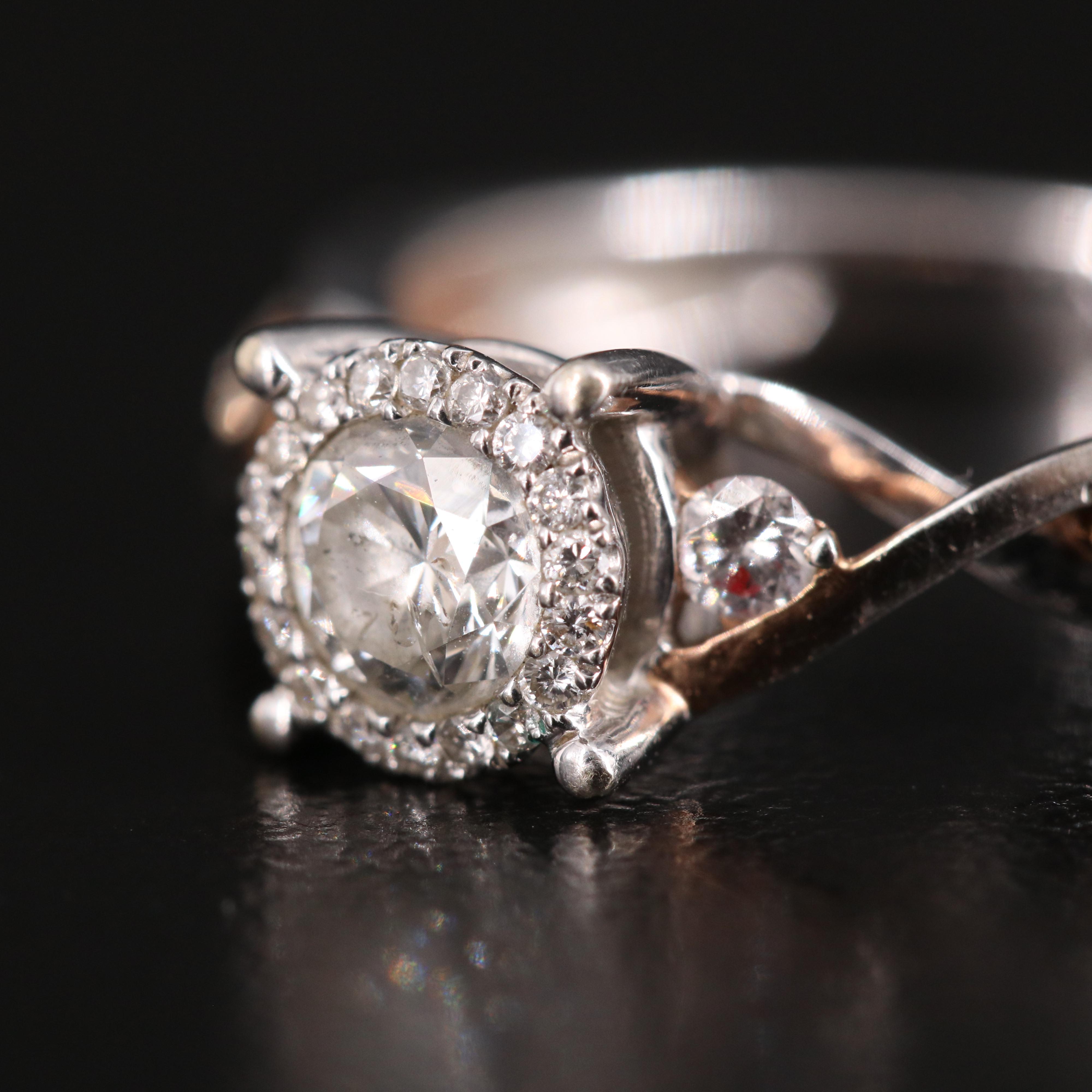 14K 0.65 CTW Diamond Ring