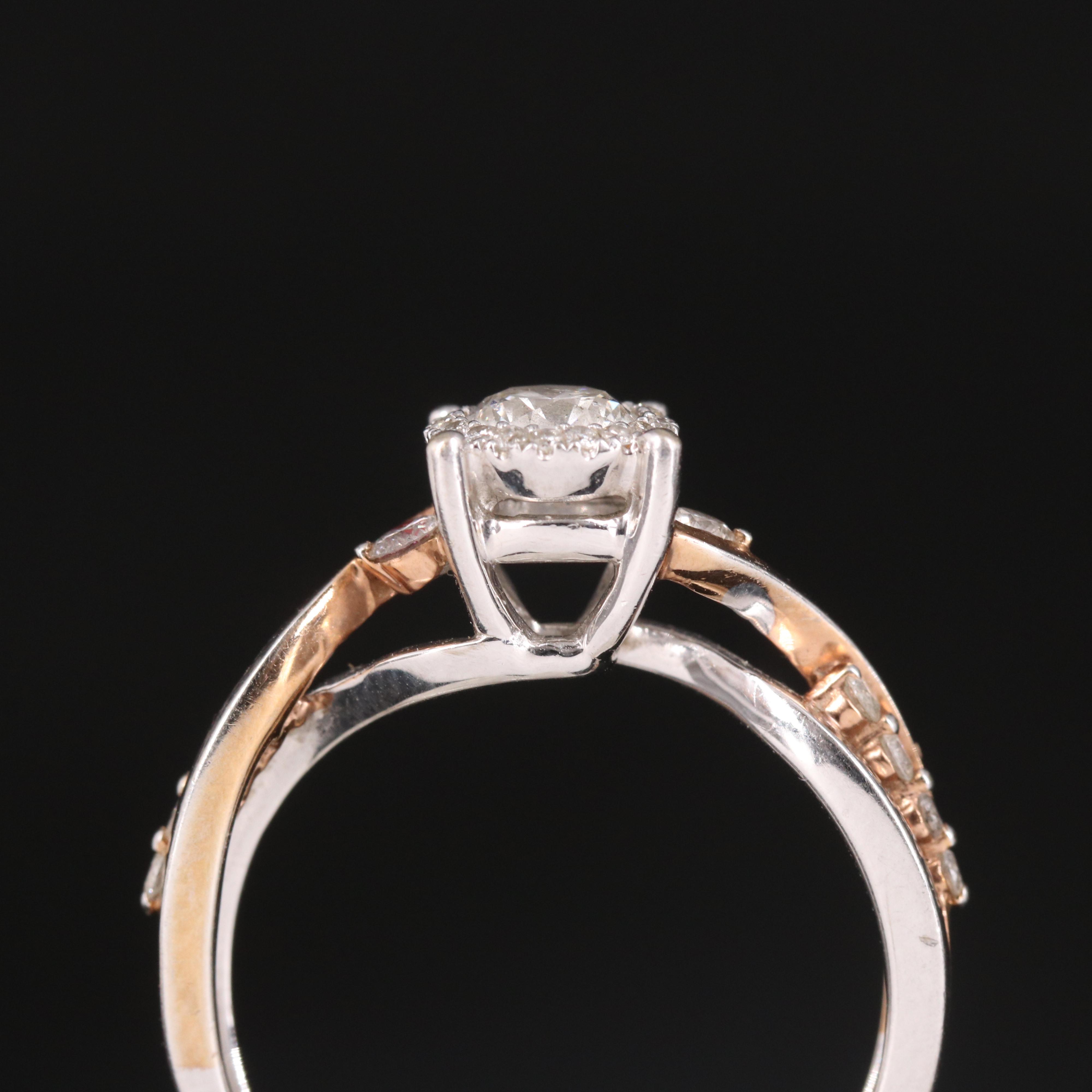 14K 0.65 CTW Diamond Ring