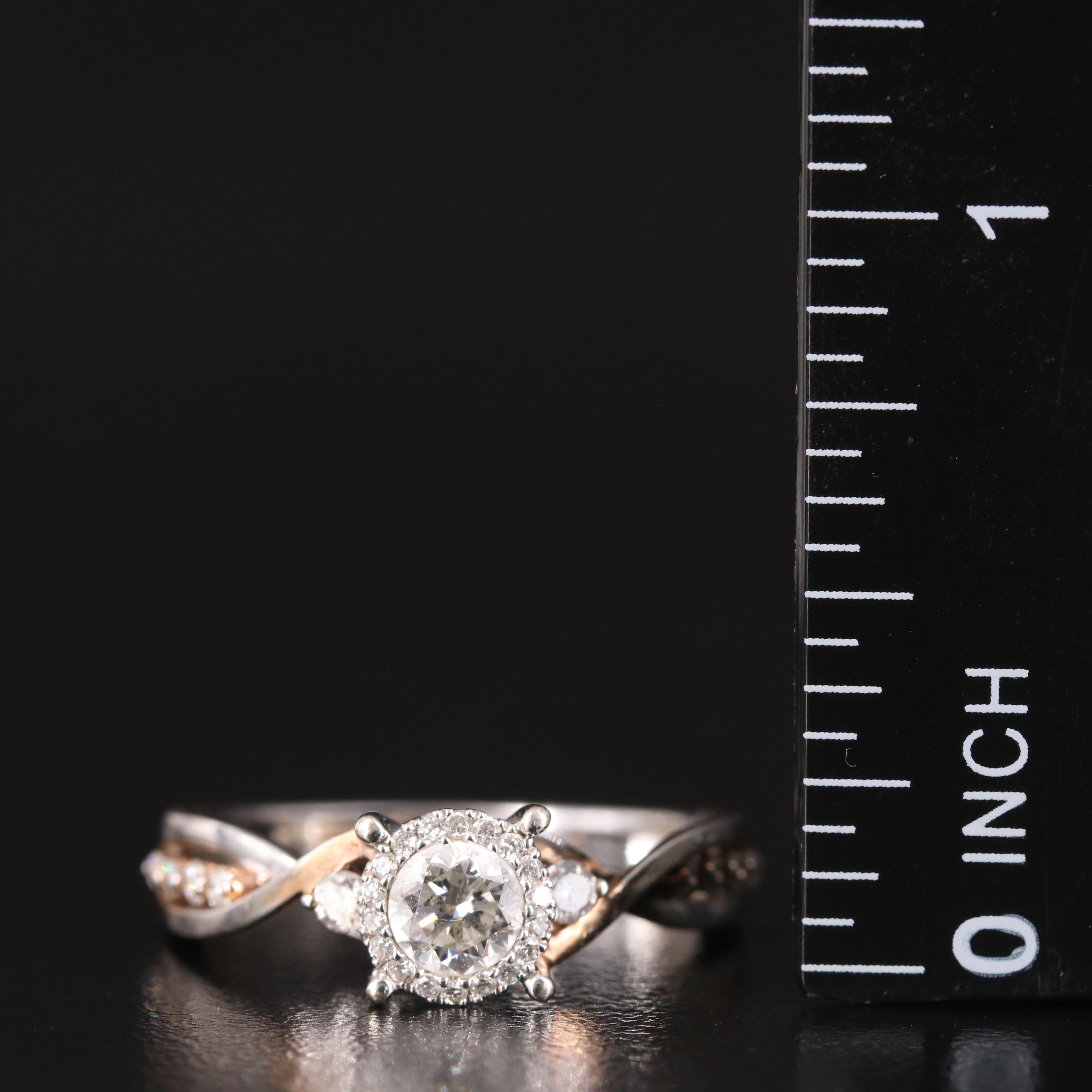 14K 0.65 CTW Diamond Ring