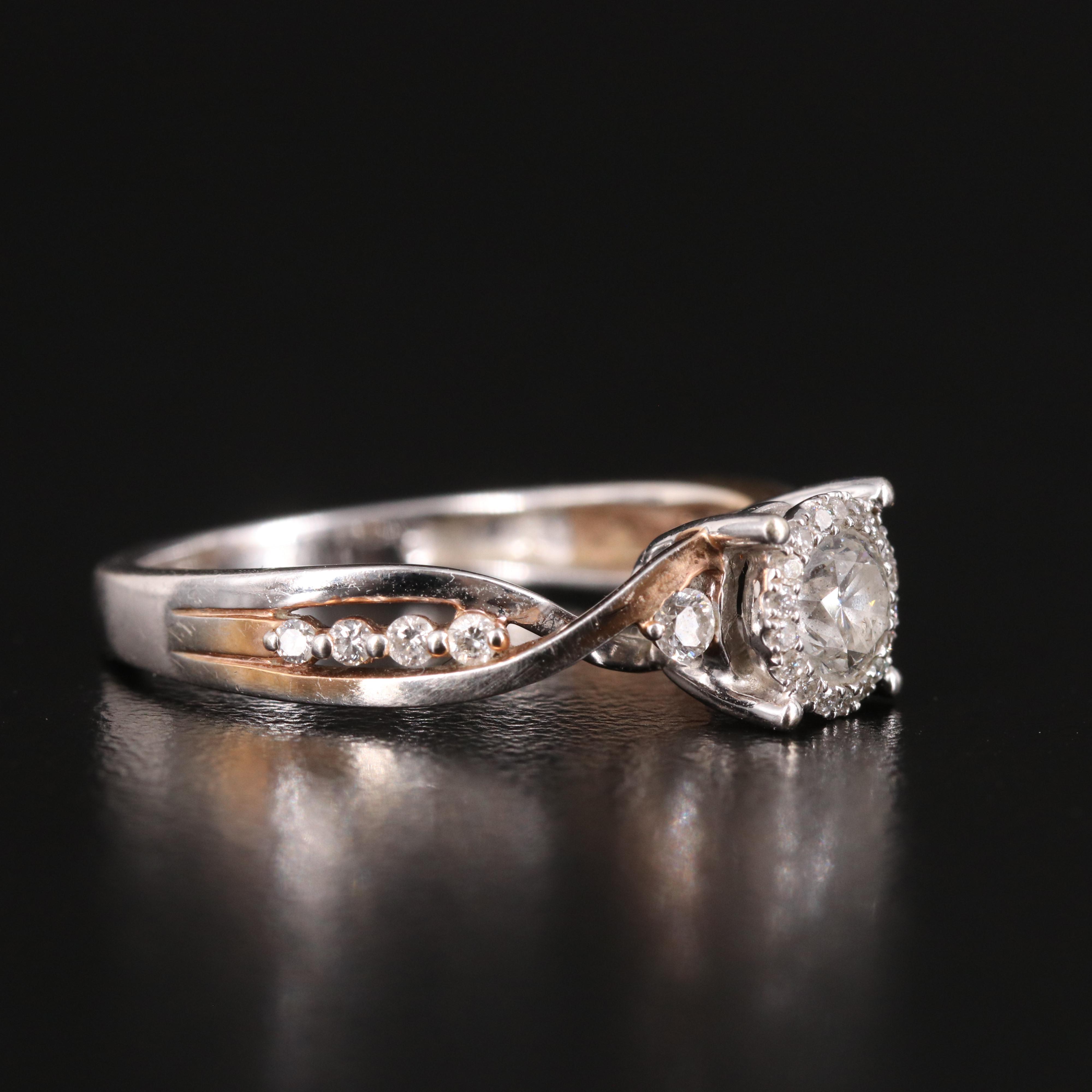 14K 0.65 CTW Diamond Ring