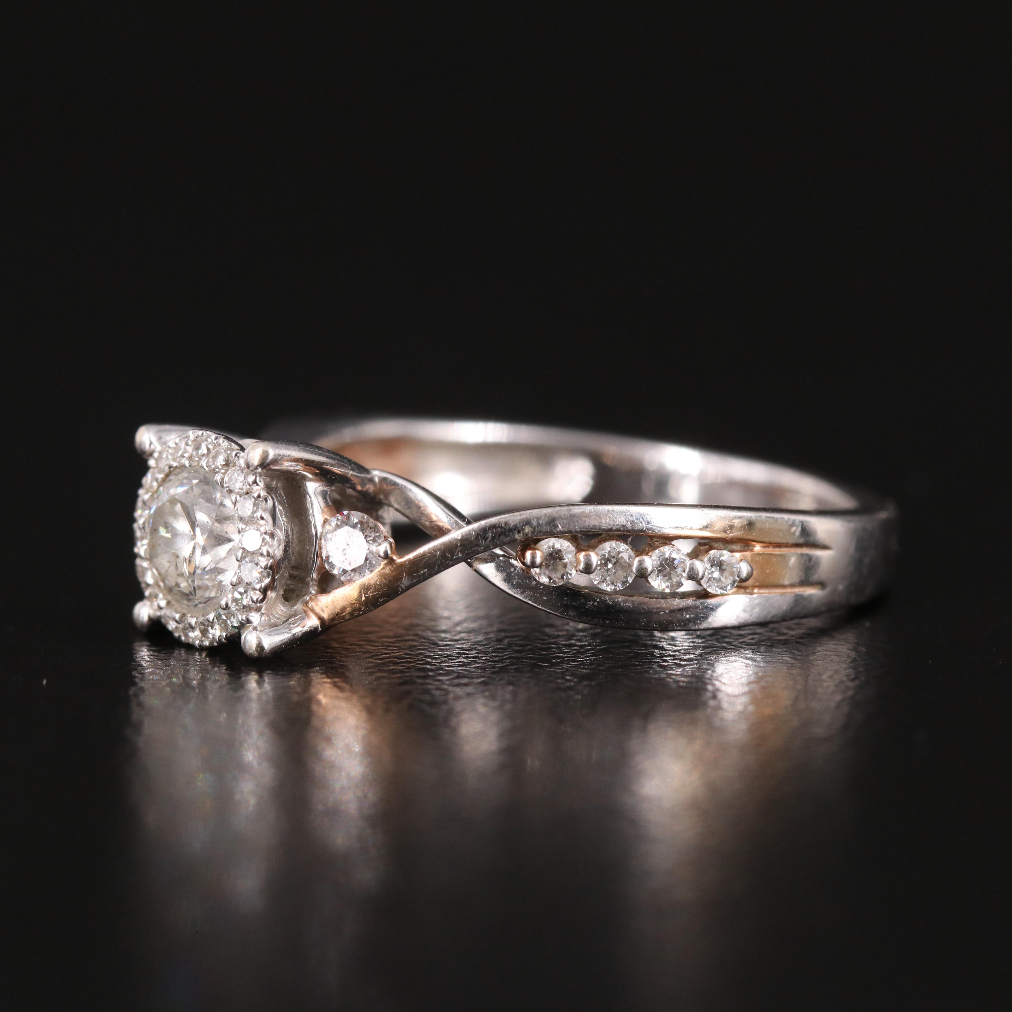14K 0.65 CTW Diamond Ring