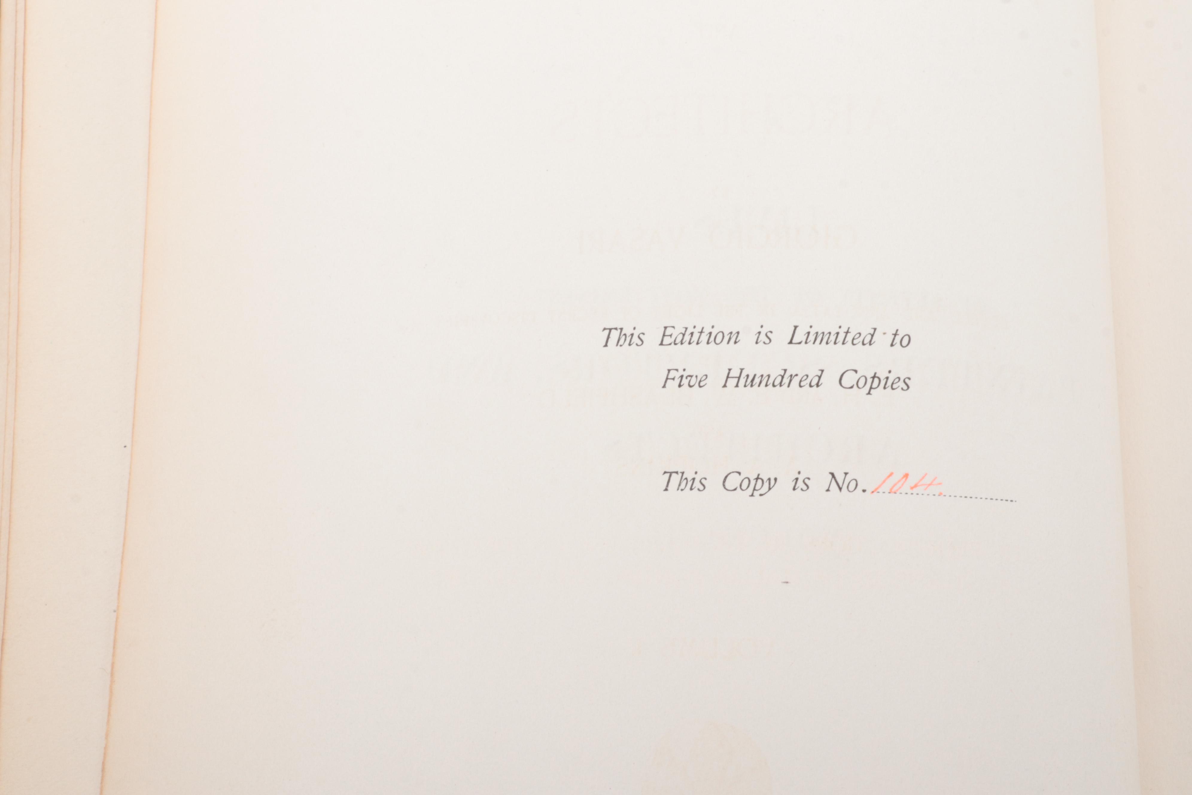 "Lives of Seventy of the Most Eminent Painters" Four-Volume Set, 1896