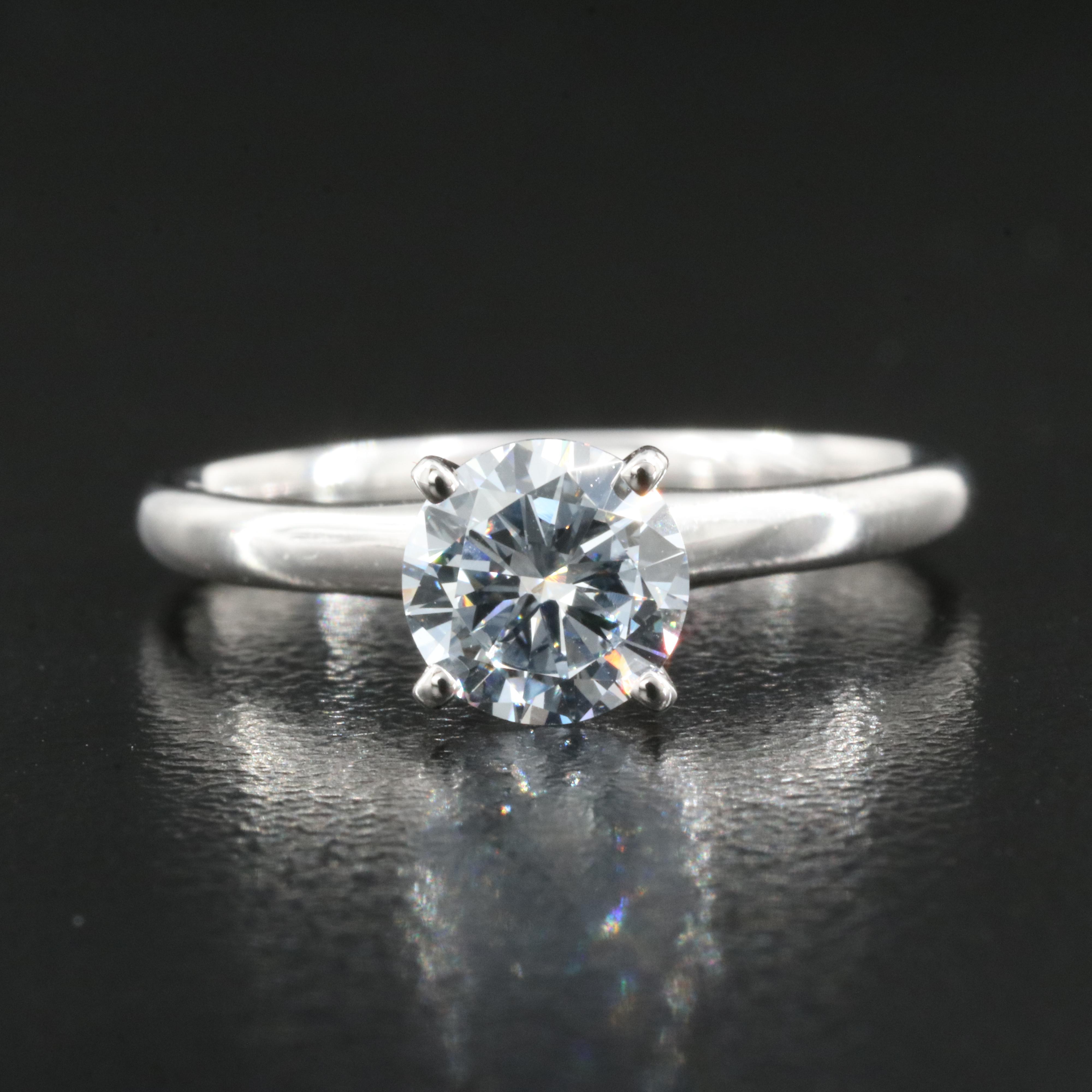 14K 0.99 CT Lab Grown Diamond Solitaire Ring