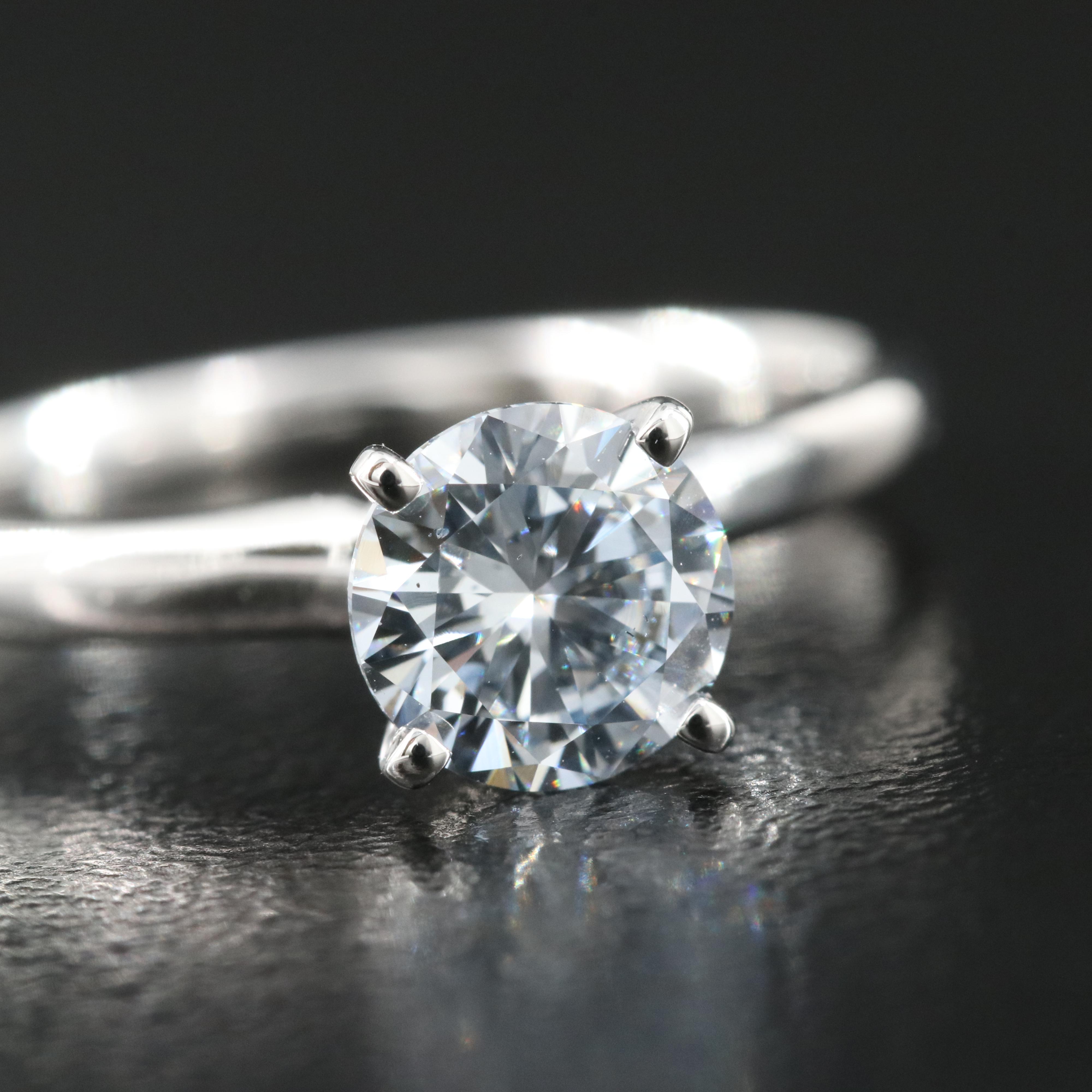 14K 0.99 CT Lab Grown Diamond Solitaire Ring