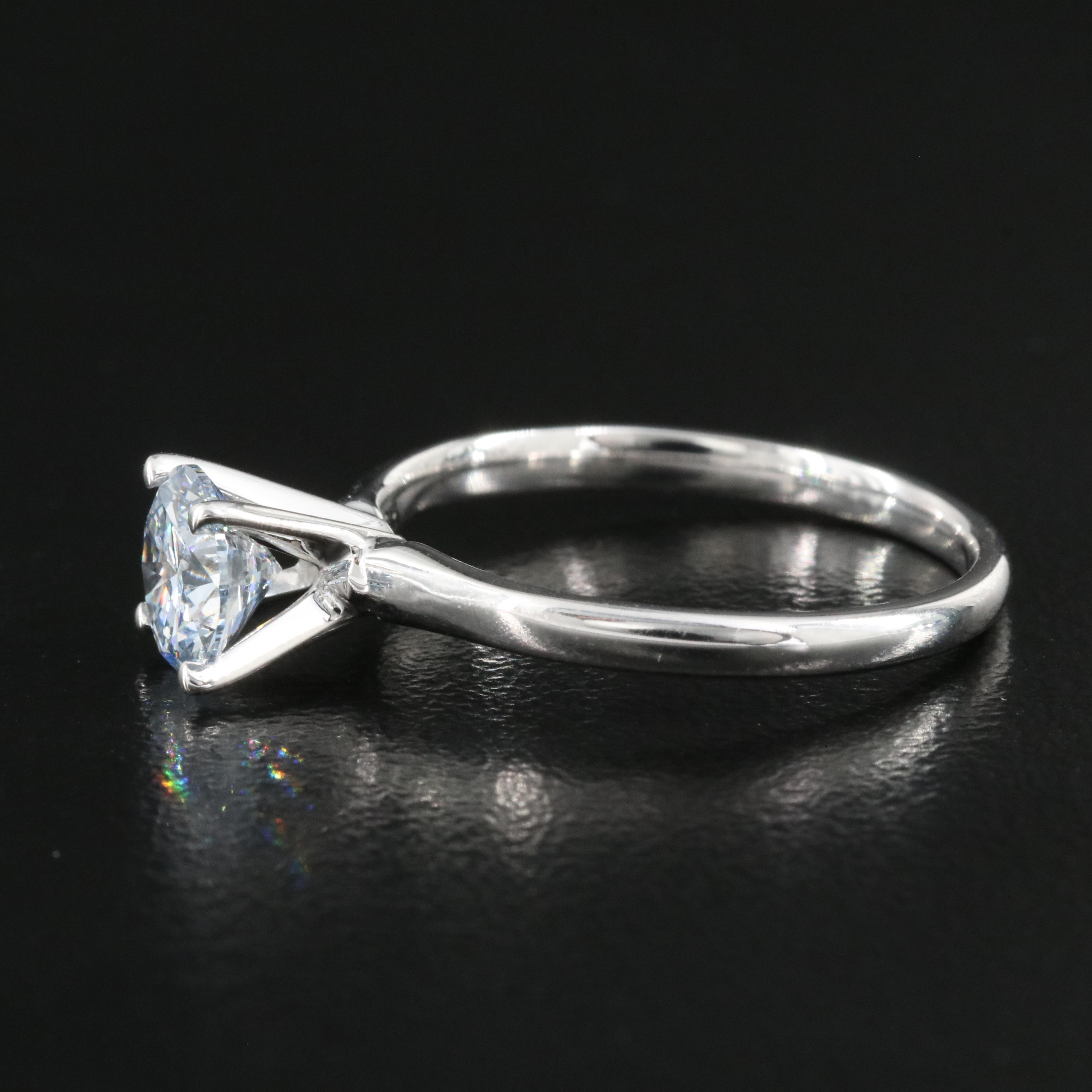 14K 0.99 CT Lab Grown Diamond Solitaire Ring